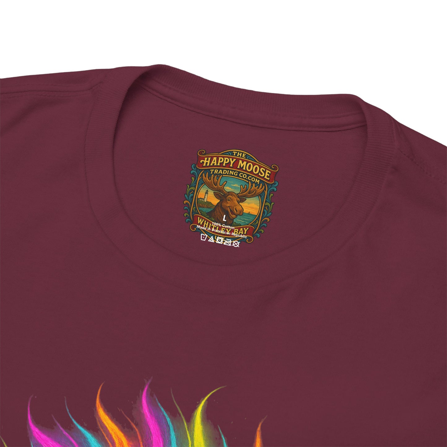 Colorful Highland Cow T-Shirt — Vibrant Rainbow Yak Graphic Tee