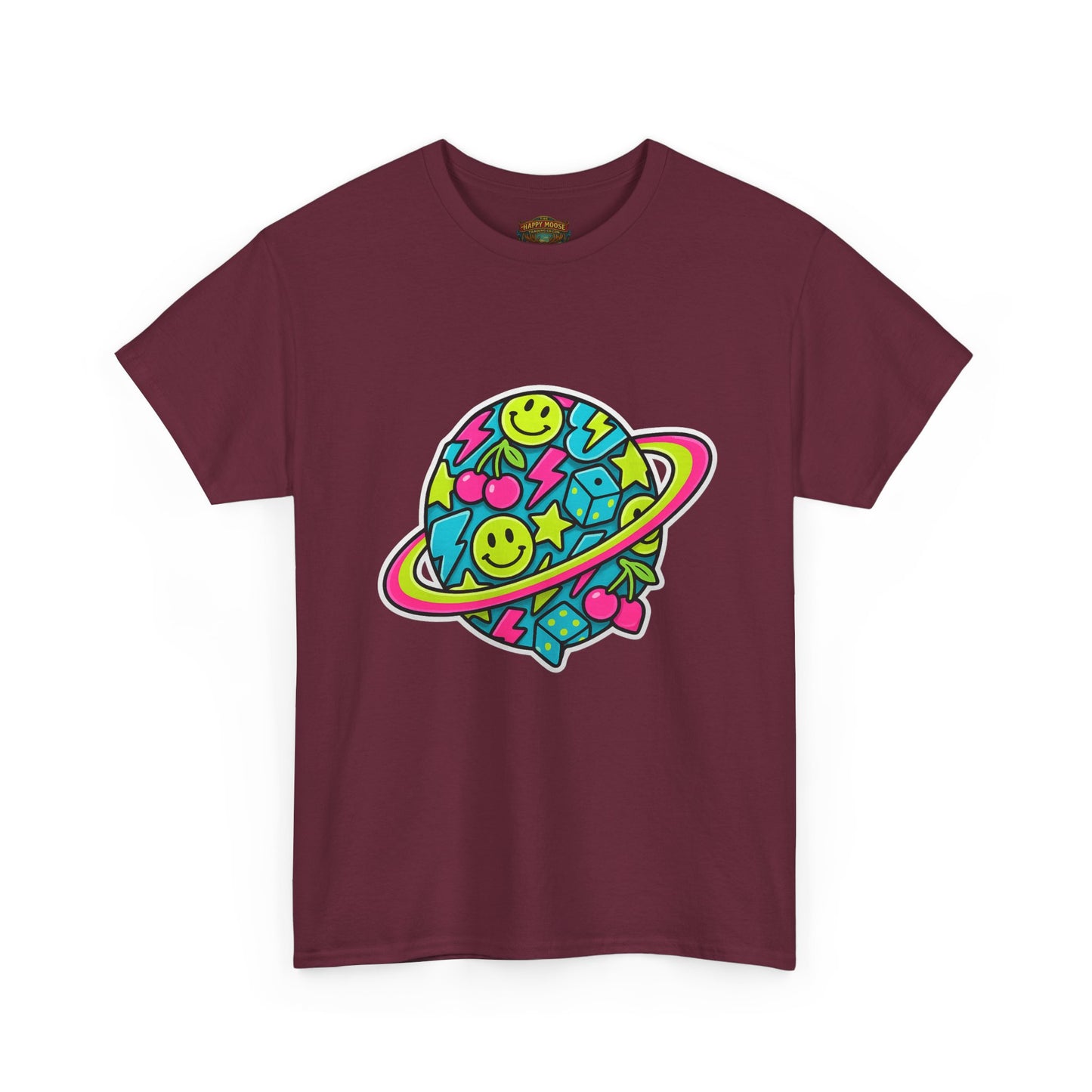 Smiley Planet T-Shirt | Space Cute Graphic Tee