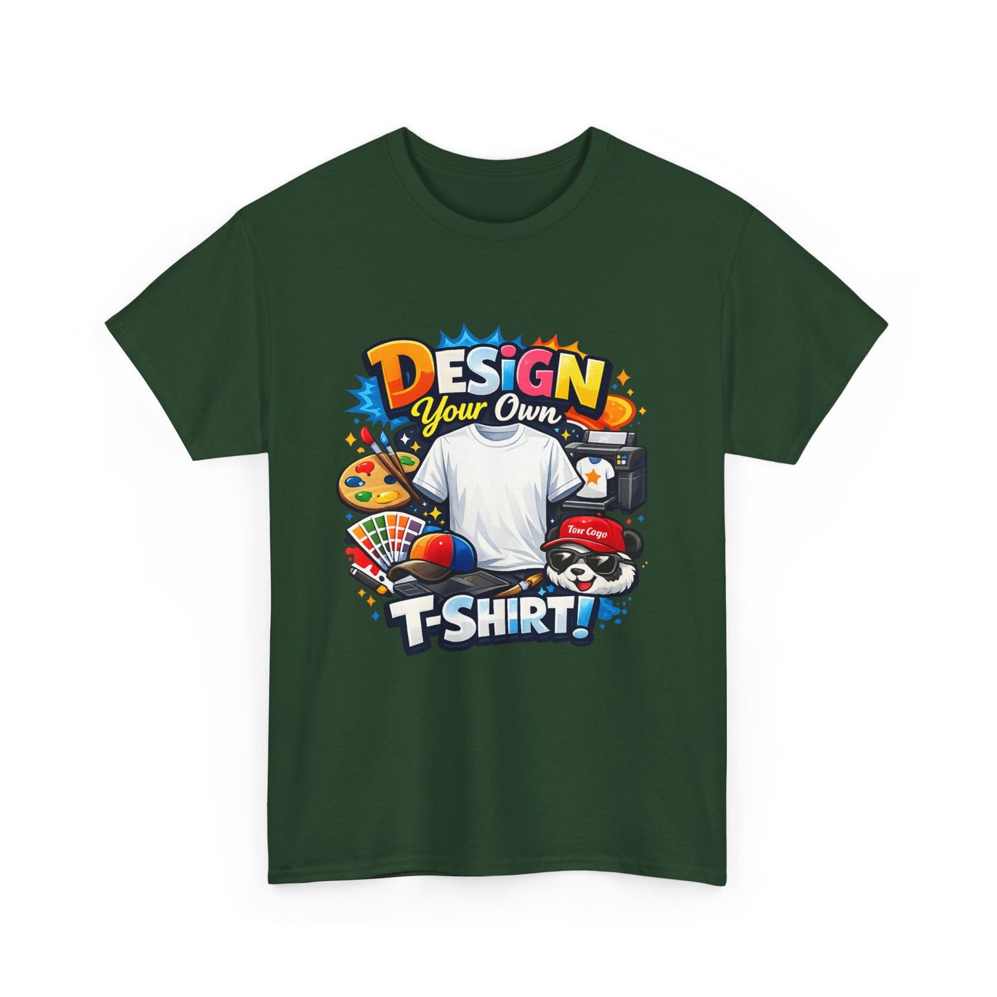 Custom 'Design Your Own' T-Shirt — Personalized Graphic Tee (Front And Rear Print)