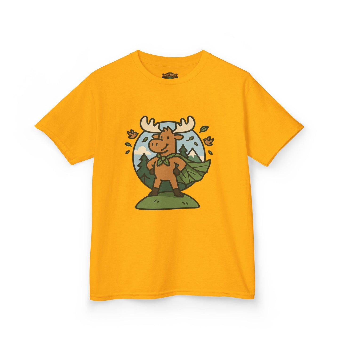 Kids Moose Graphic Tee — Cute Woodland Animal Shirt for Children