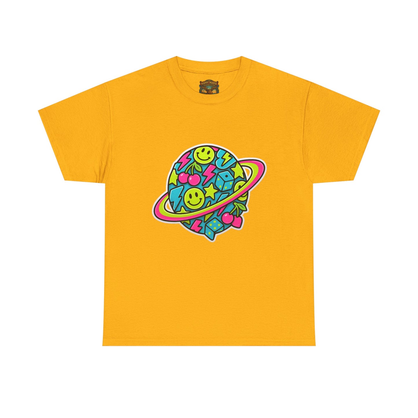 Smiley Planet T-Shirt | Space Cute Graphic Tee