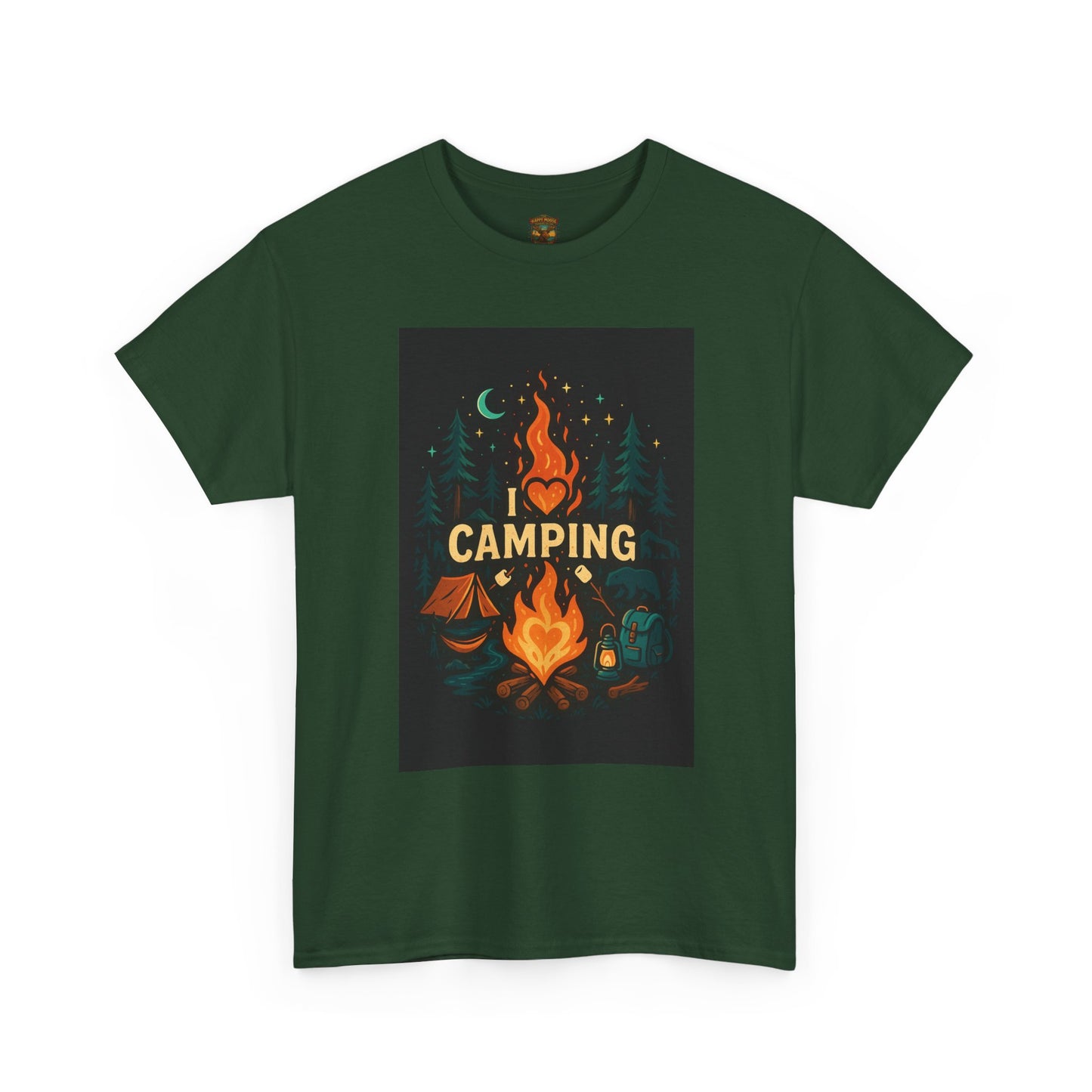 Camping Campfire Graphic Tee | Outdoor Adventure Shirt