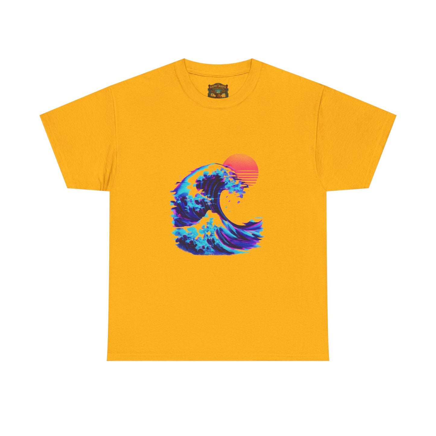 Wave Sunset T-Shirt — Retro Ocean Wave Graphic Tee