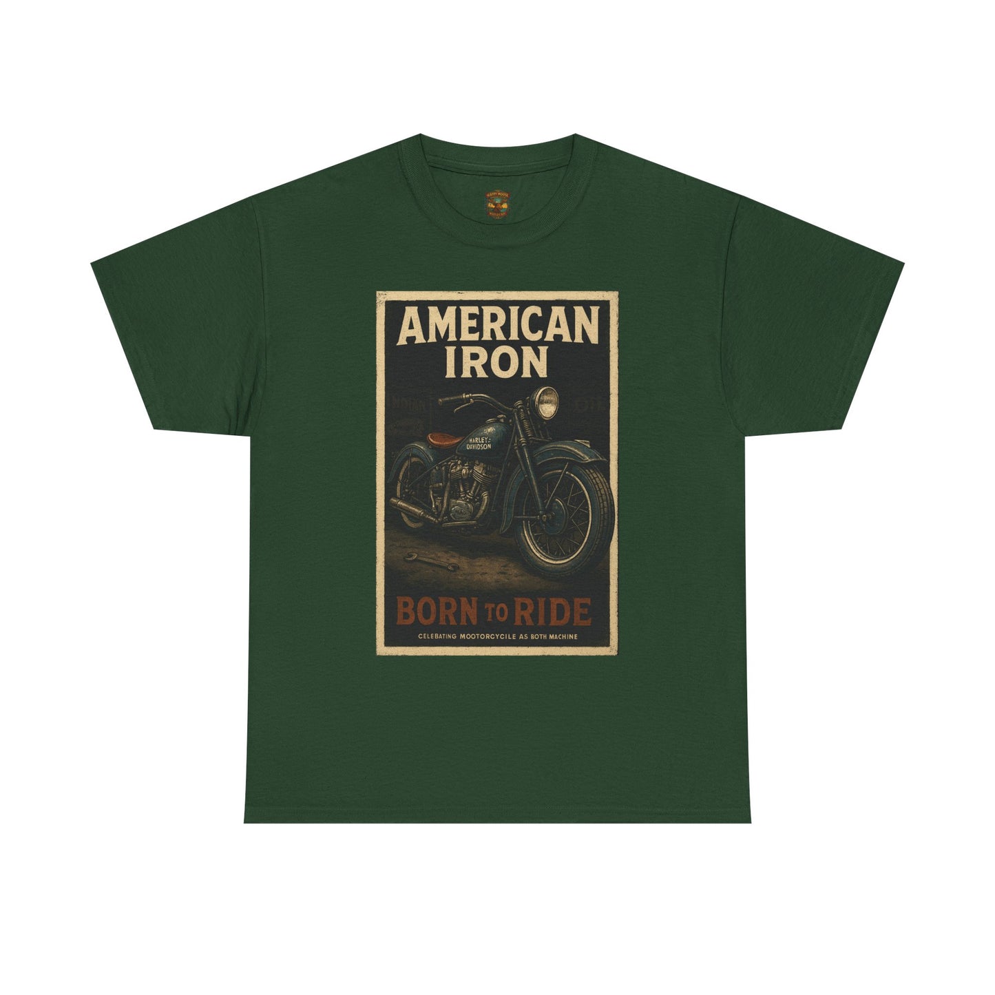 American Iron Motorcycle Poster Tee | Born to Ride