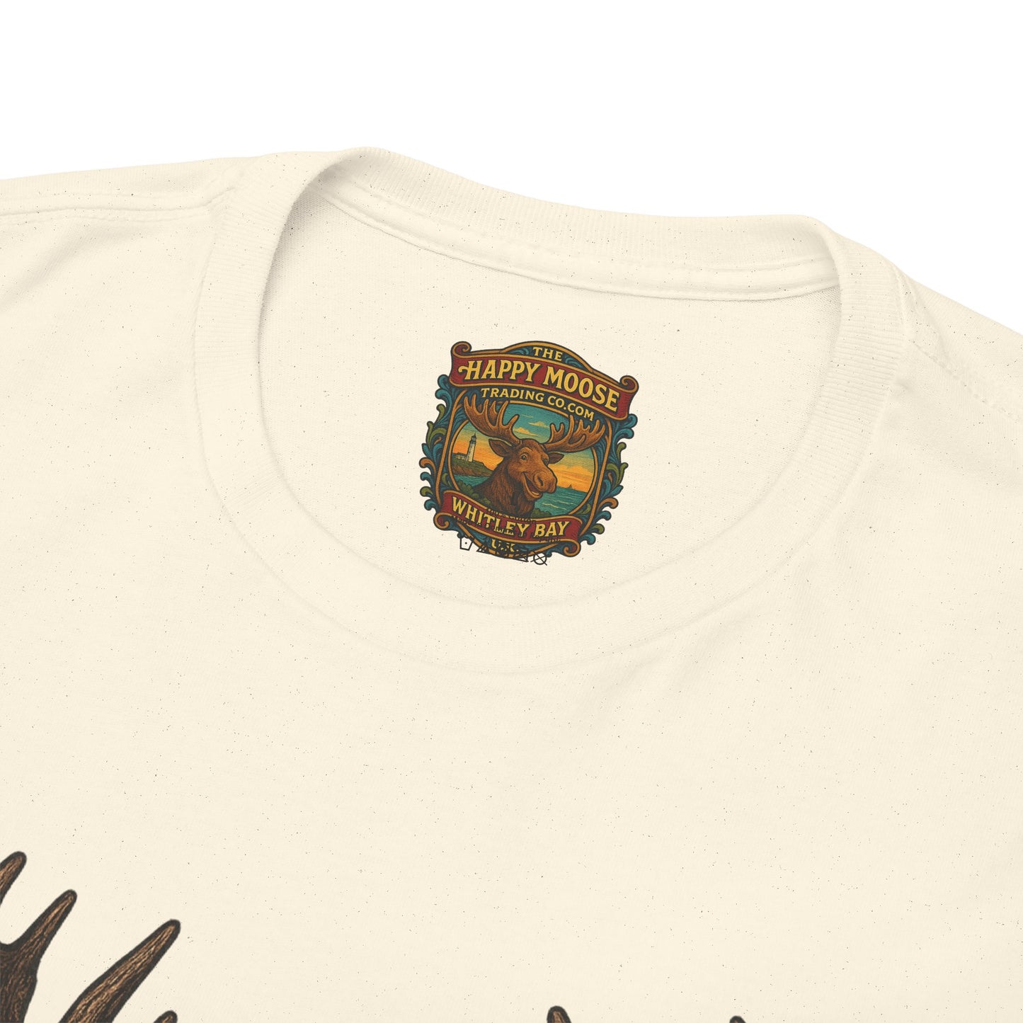 Moose Skull Graphic Tee — Dark Forest Horror Antler Shirt