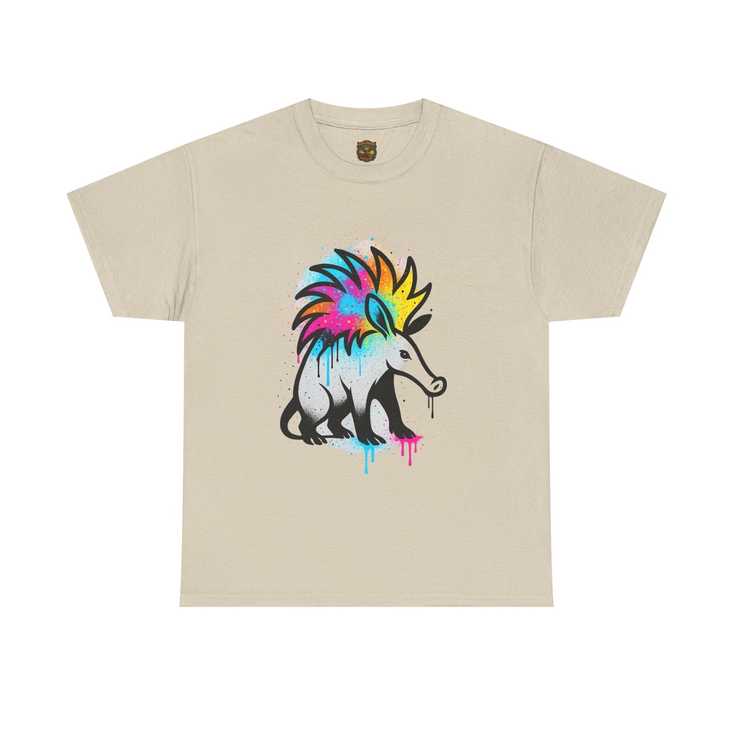 Porcupine Graffiti T-Shirt — Colorful Street Art Animal Tee