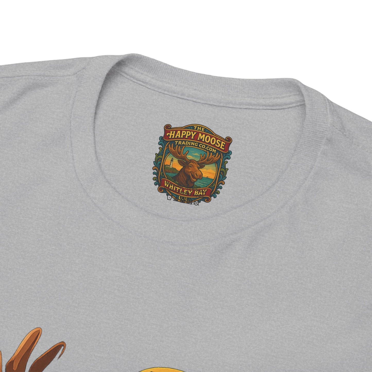 The Moose With The Pearl Earring Graphic Tee — Playful Moose with Headwrap T-Shirt