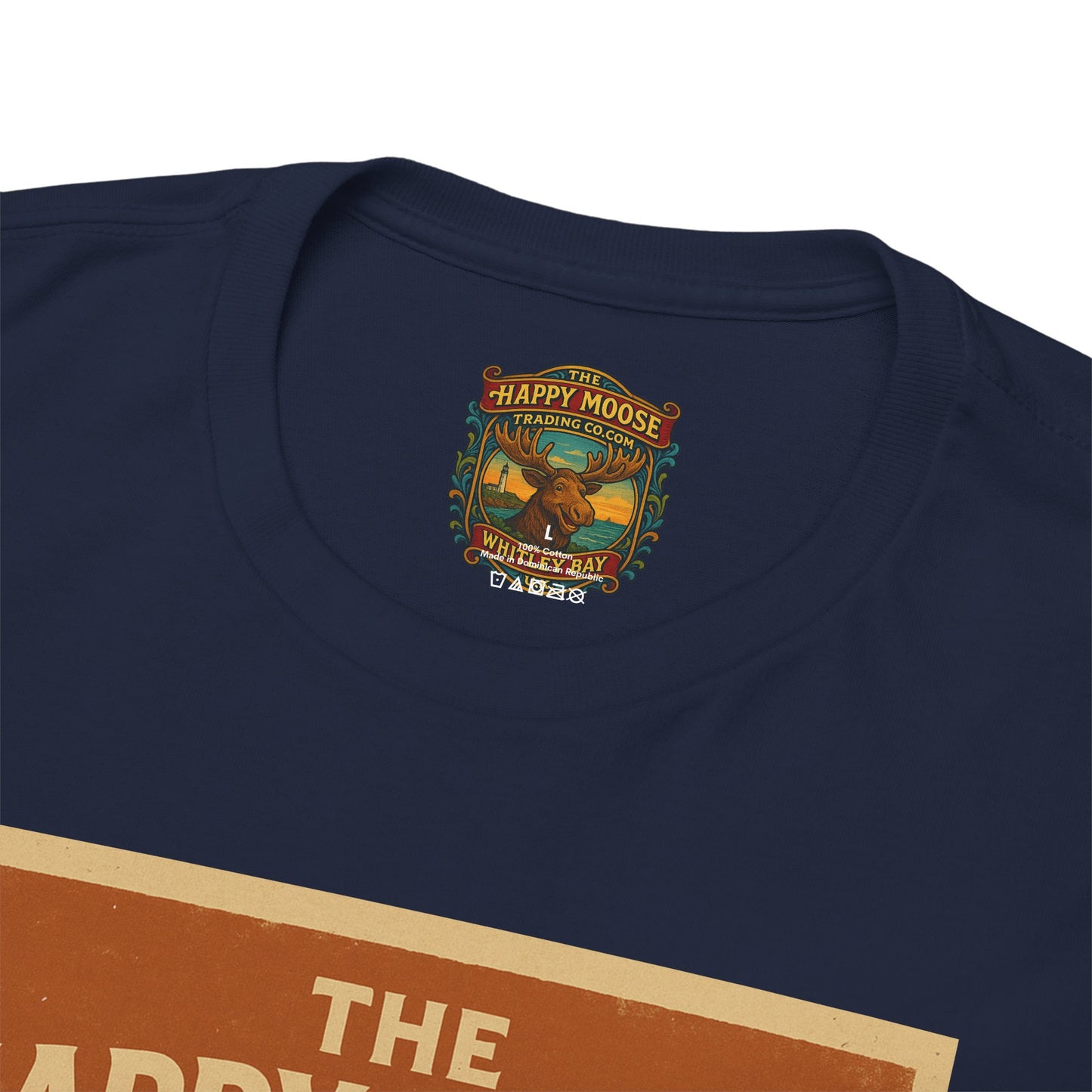 Happy Moose Motorcycle Club T-Shirt | Moose Biker Graphic