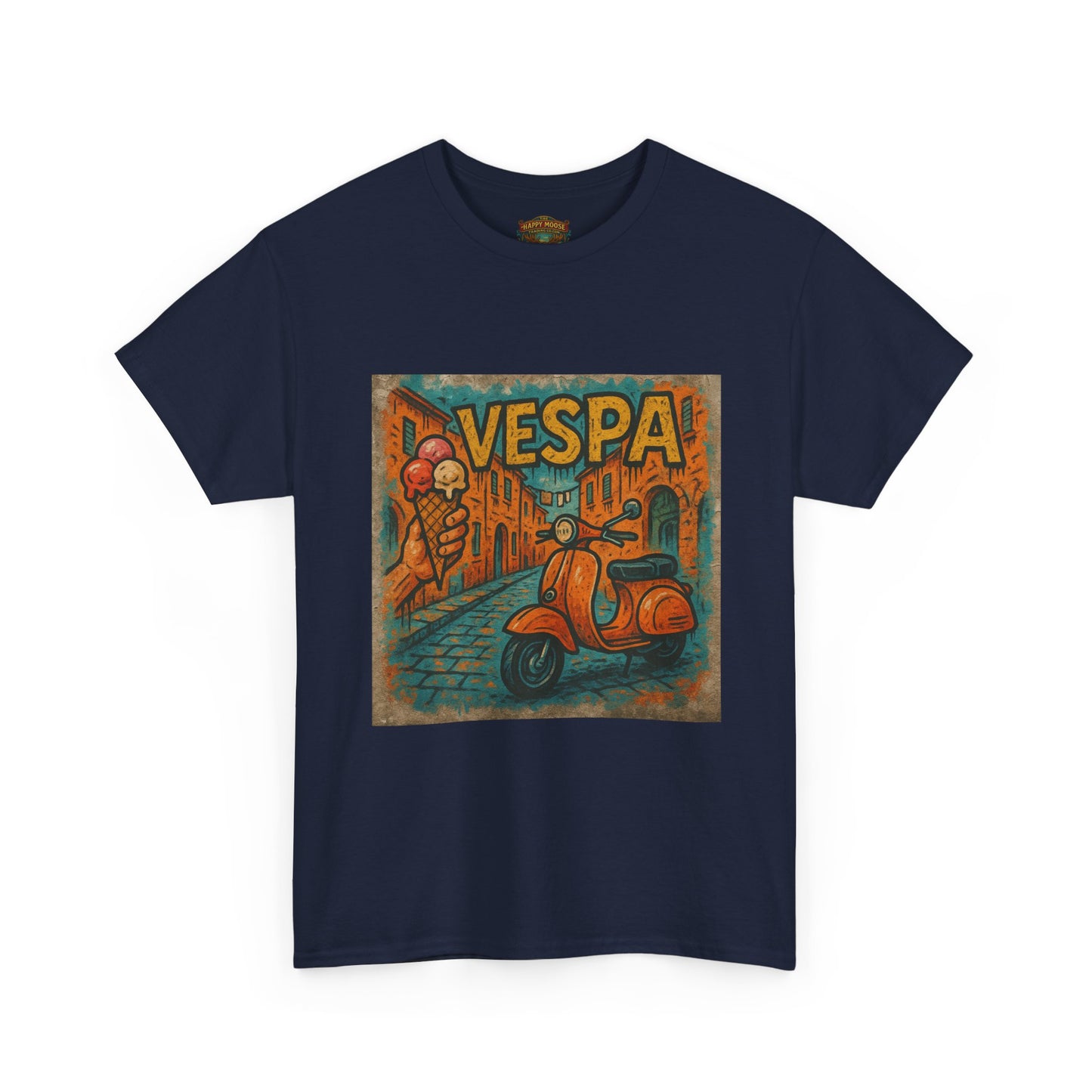 Vintage Scooter Gelato Tee| Vespa Ice Cream Italy T-Shirt
