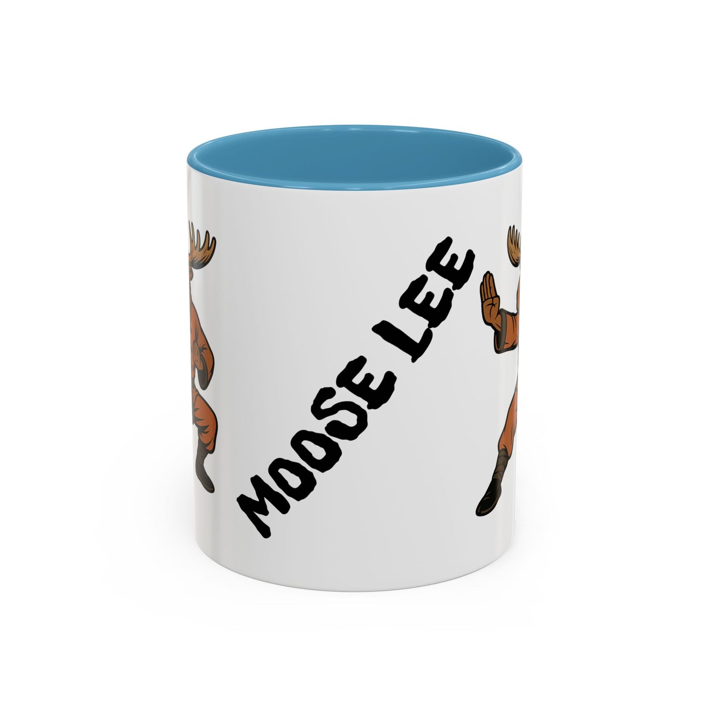 Moose Lee Martial Arts Accent Coffee Mug — Funny Moose Kung Fu 11/15oz