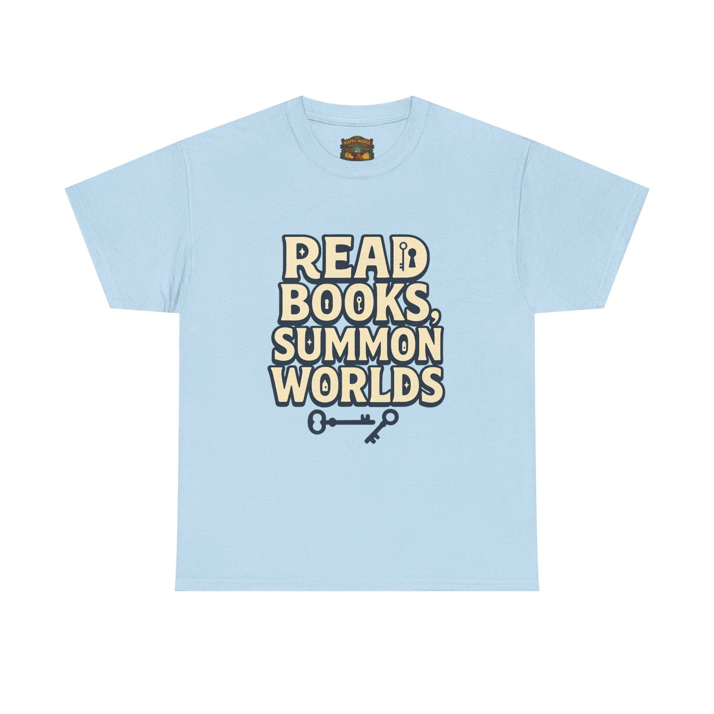 Read Books Summon Worlds T-Shirt — Literary Fantasy Book Lover Tee