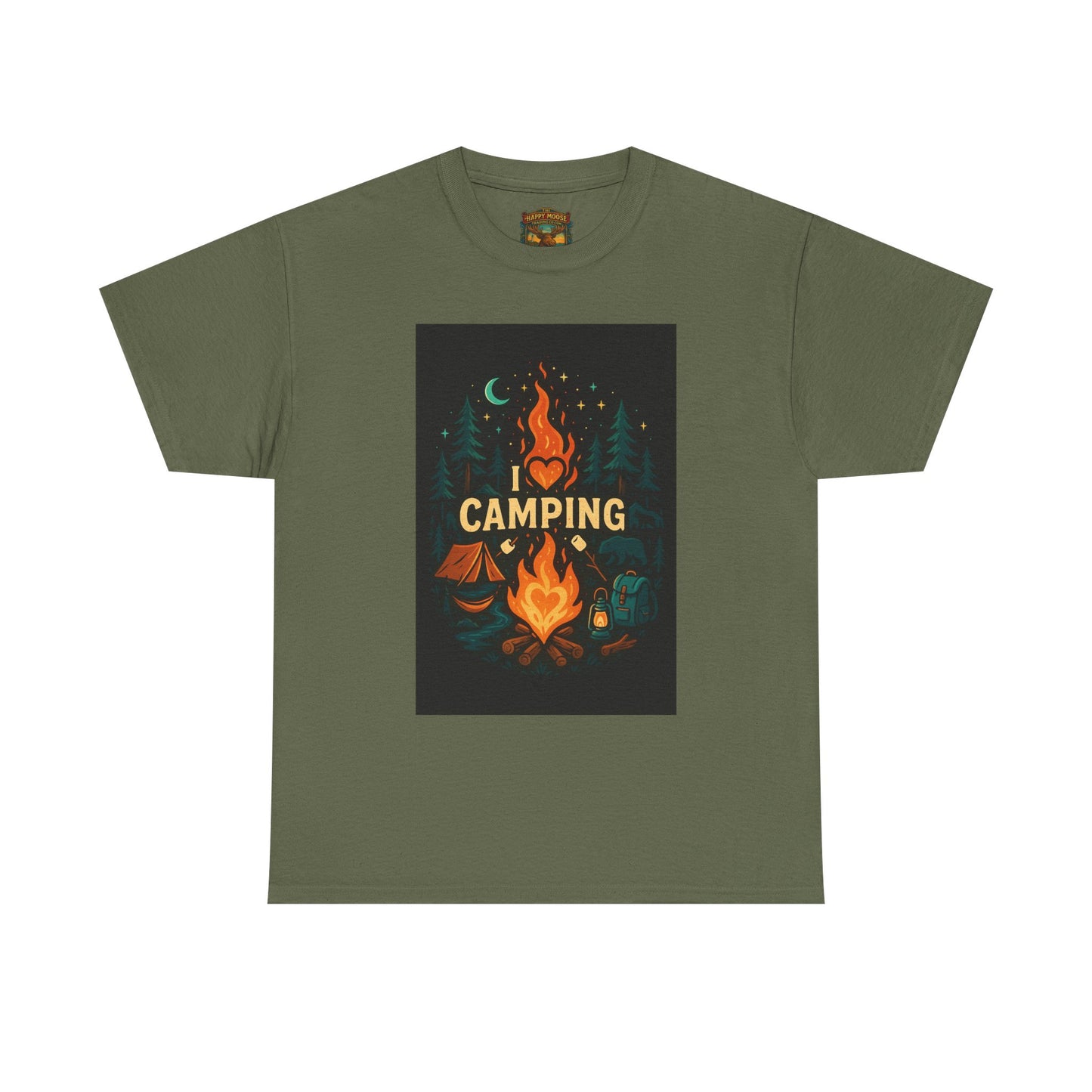 Camping Campfire Graphic Tee | Outdoor Adventure Shirt