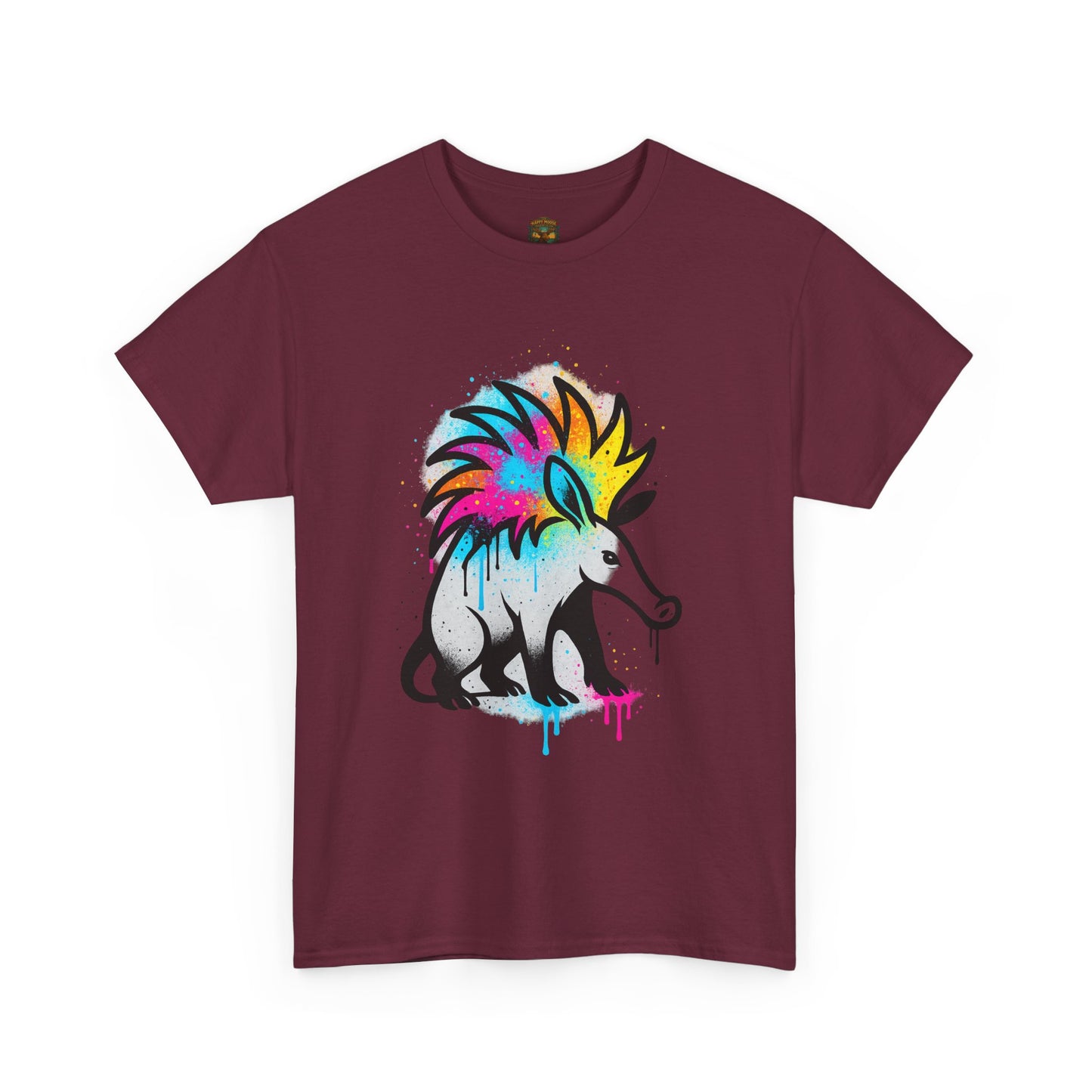 Porcupine Graffiti T-Shirt — Colorful Street Art Animal Tee