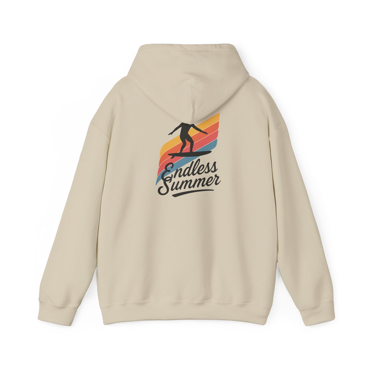 Endless Summer Surf Hoodie — Retro Sunset Skateboard Pullover