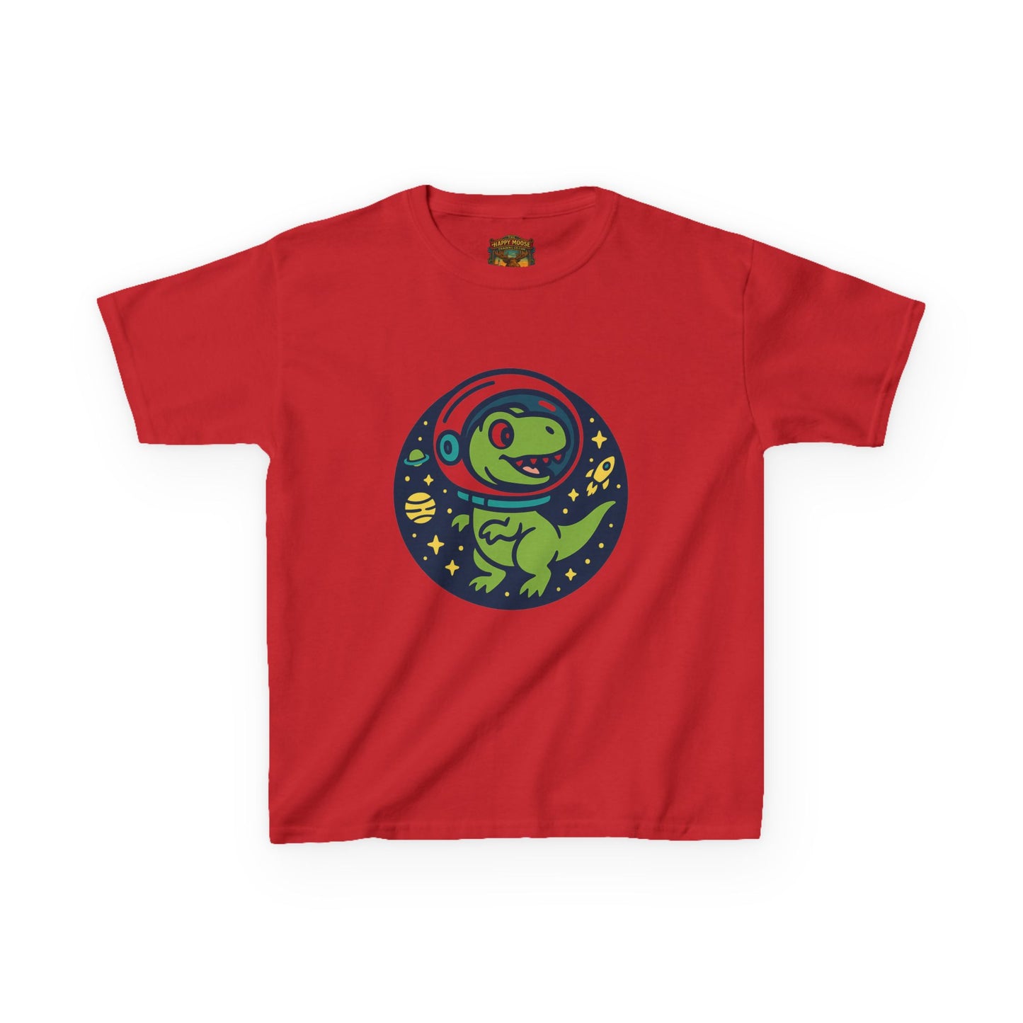 Kids Tee — Space Dino Astronaut Graphic