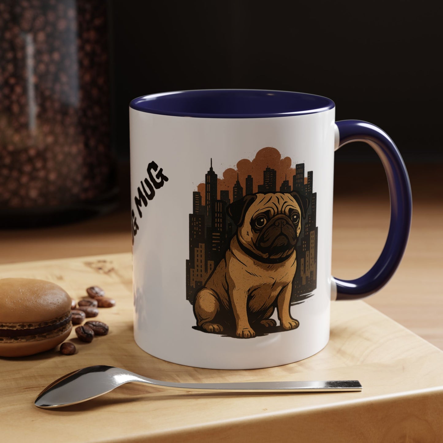 My Pug Mug Coffee Mug — Rustic Mountain Sunset Design