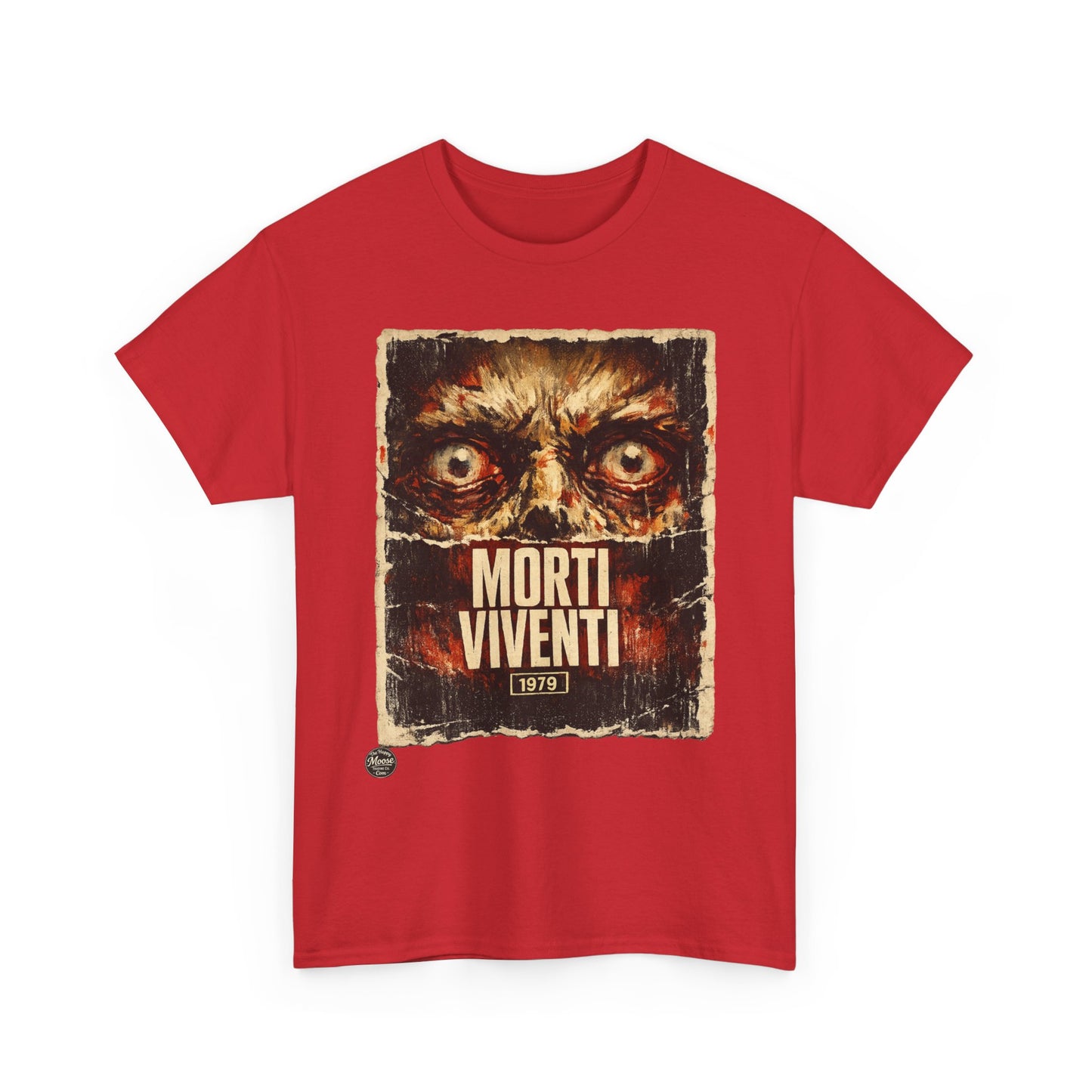 Zombie Horror Poster Tee — "Morti Viventi" Graphic T‑Shirt  EZ001