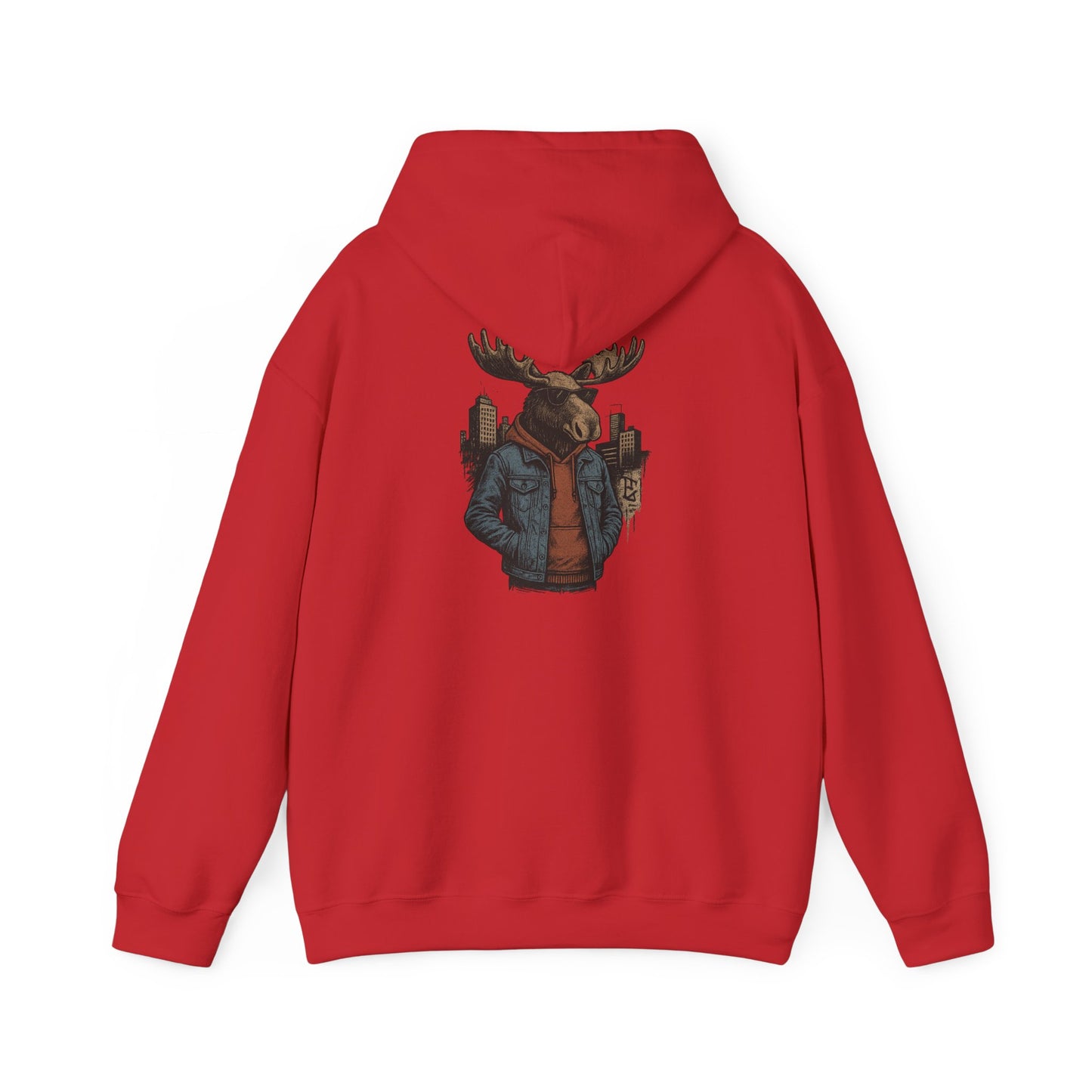 Urban Moose Cityscape Hoodie — Urban Moose Graphic Hooded Sweatshirt