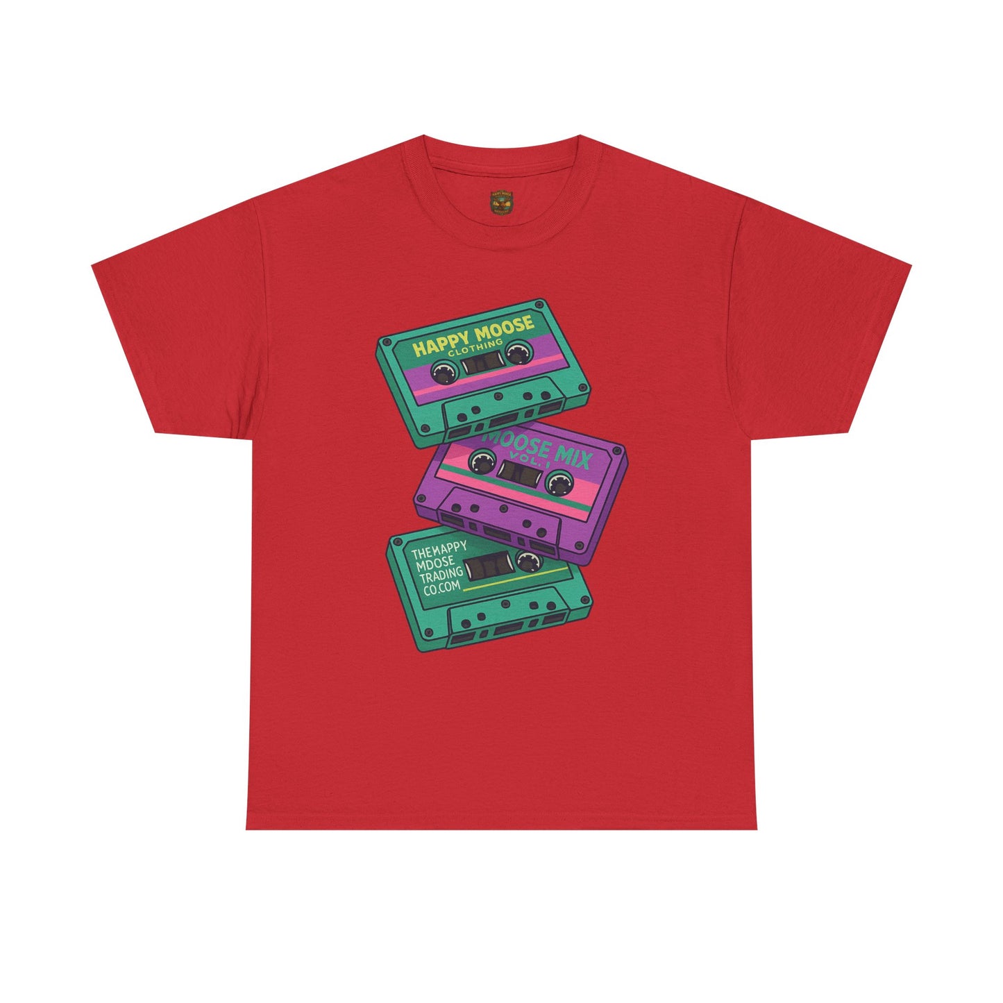 Cassette Stack Tee — Retro 80s Mixtape Graphic T-Shirt