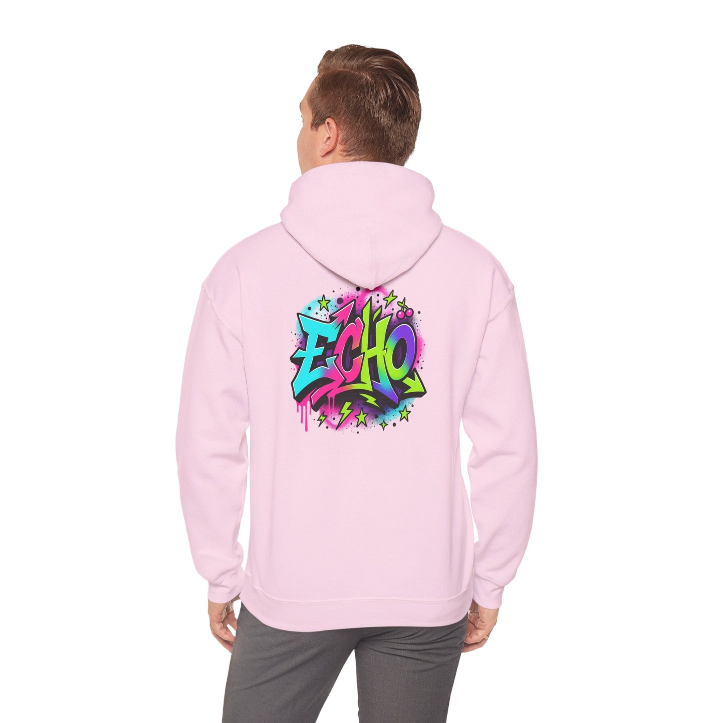 Graffiti "ECHO" Hoodie – Street Art Graphic Pullover