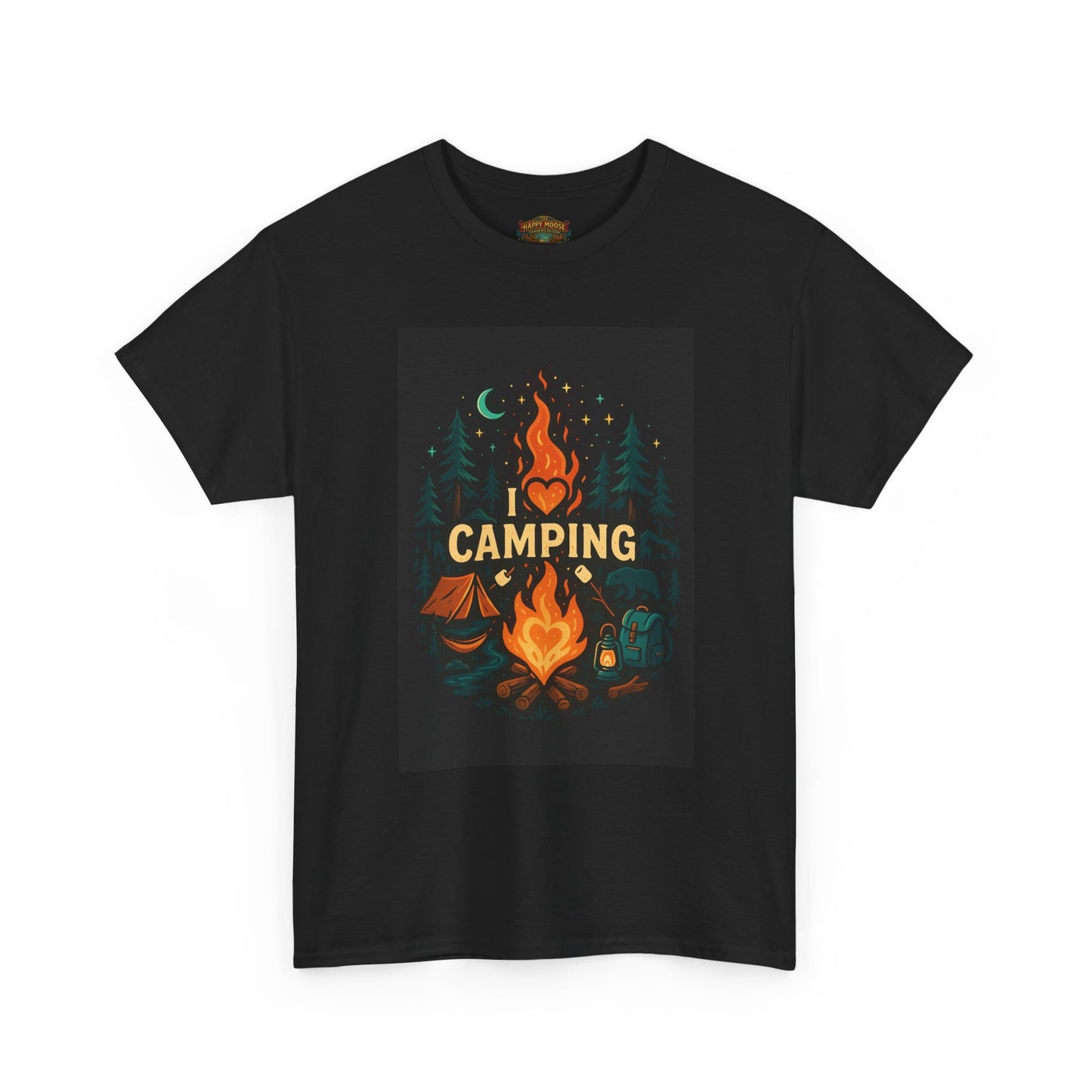 Camping Campfire Graphic Tee | Outdoor Adventure Shirt