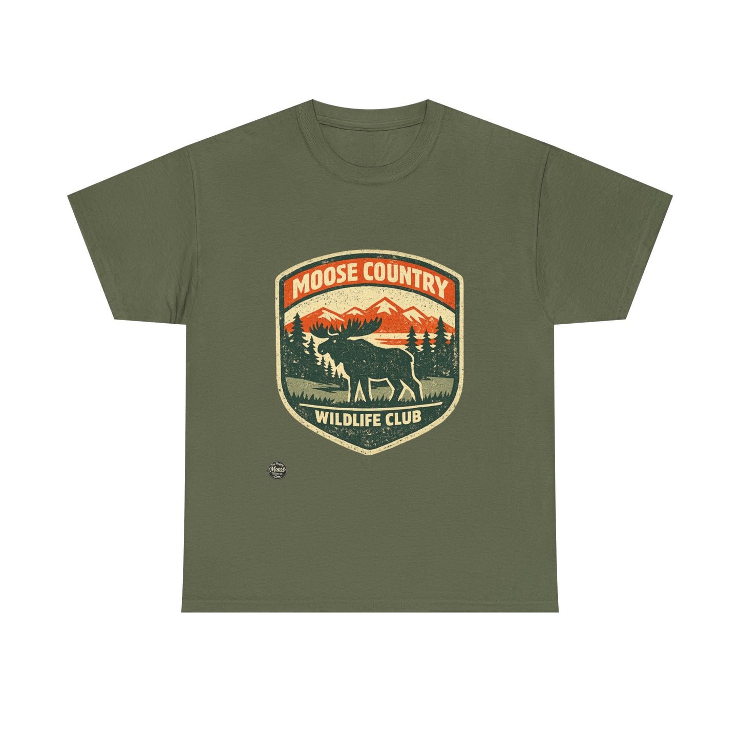 Moose Country Wildlife Club T-Shirt — Outdoor Hunting & Nature Tee