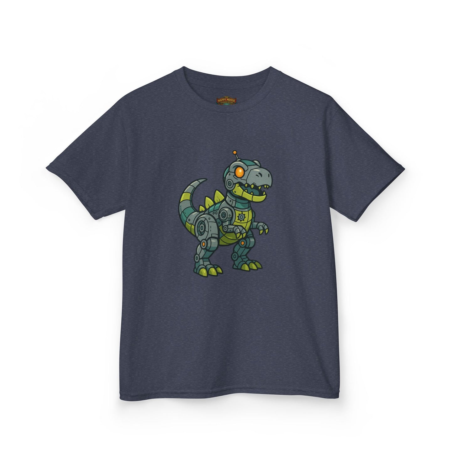 Kids Robot Dinosaur T‑Shirt — Cute Mech T‑Rex Graphic Tee for Boys & Girls