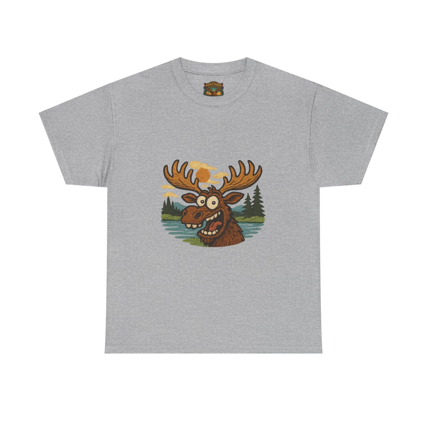 Moose Lake Graphic Tee — Funny Woodland Moose T-Shirt