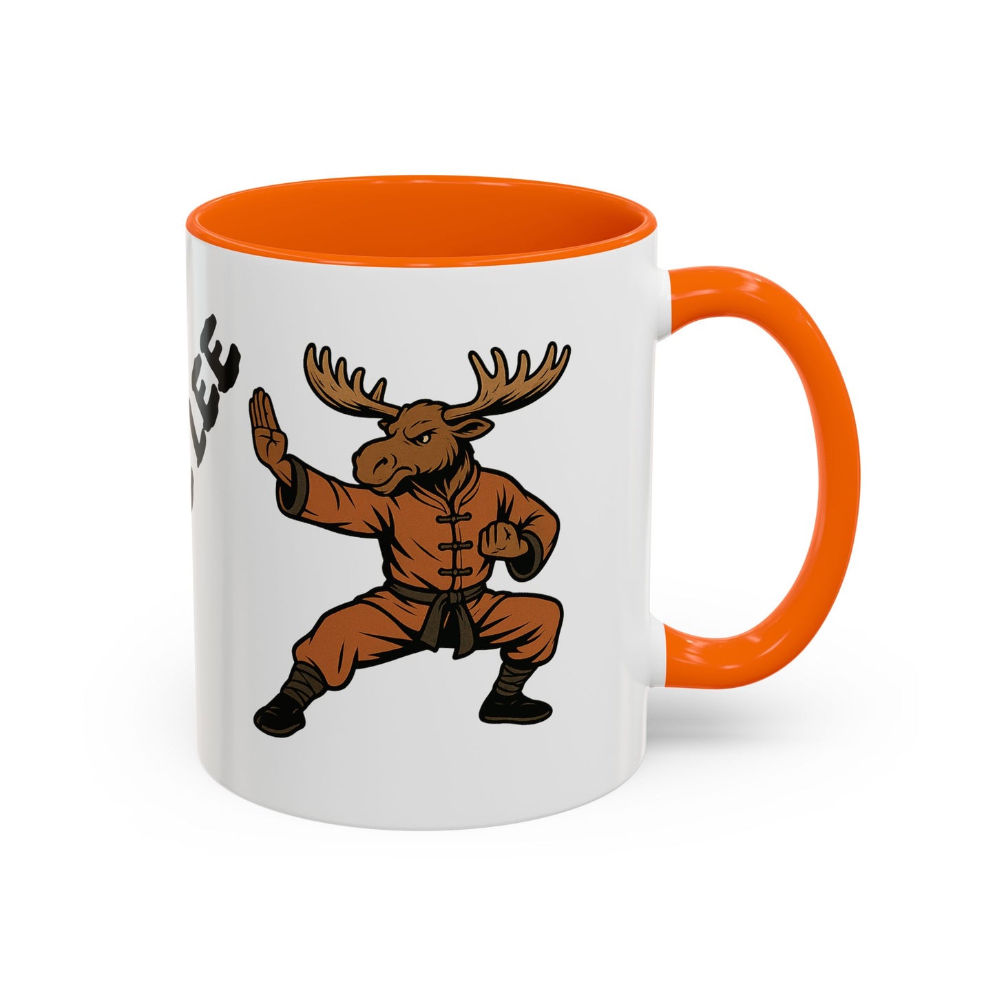 Moose Lee Martial Arts Accent Coffee Mug — Funny Moose Kung Fu 11/15oz