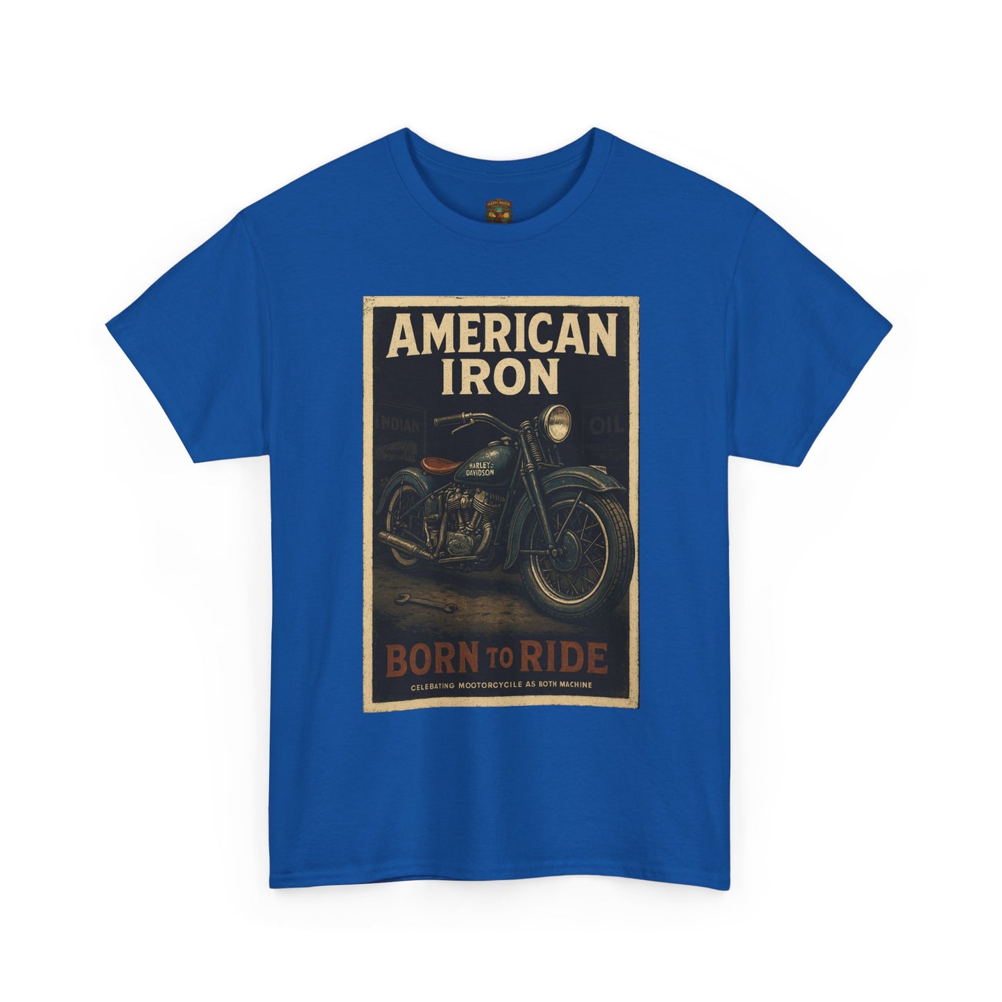 American Iron Motorcycle Poster Tee | Born to Ride