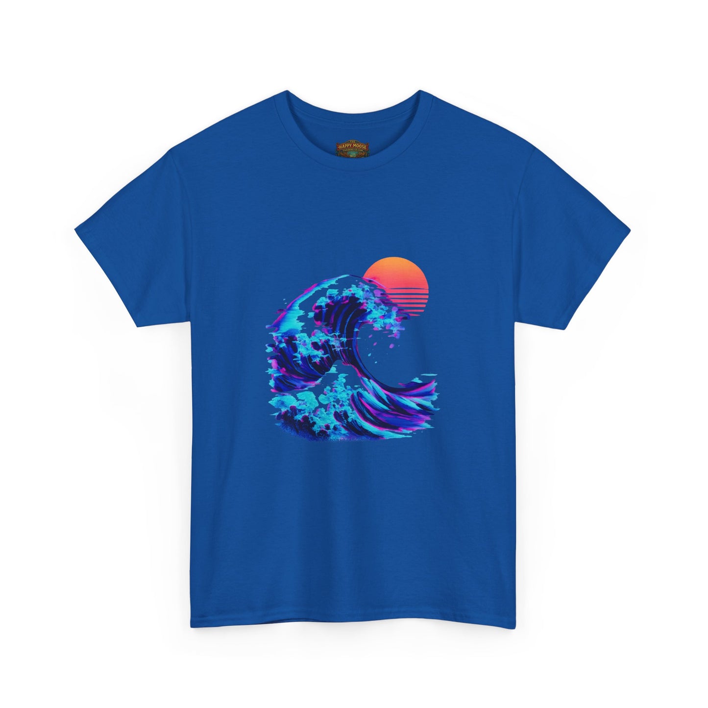 Wave Sunset T-Shirt — Retro Ocean Wave Graphic Tee