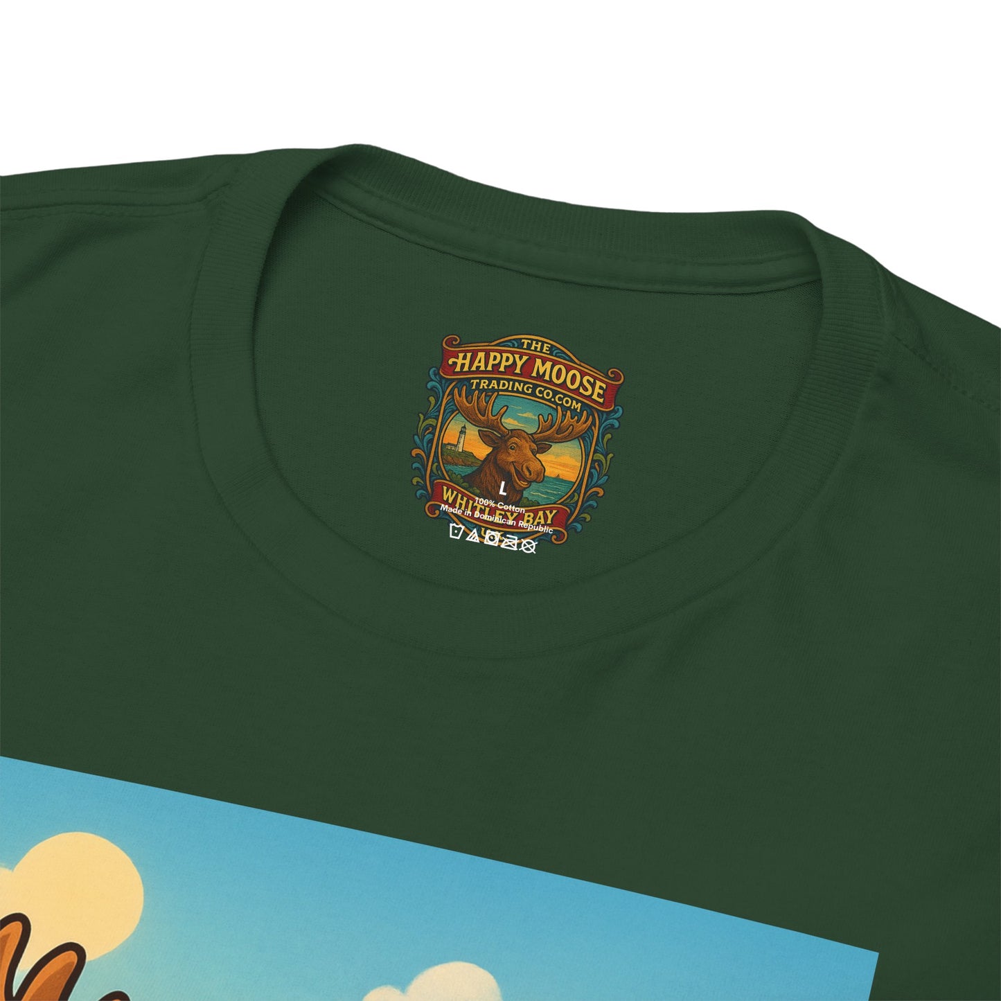 Happy Moose on a Motorcycle T-Shirt | Vintage Biker Animal Tee