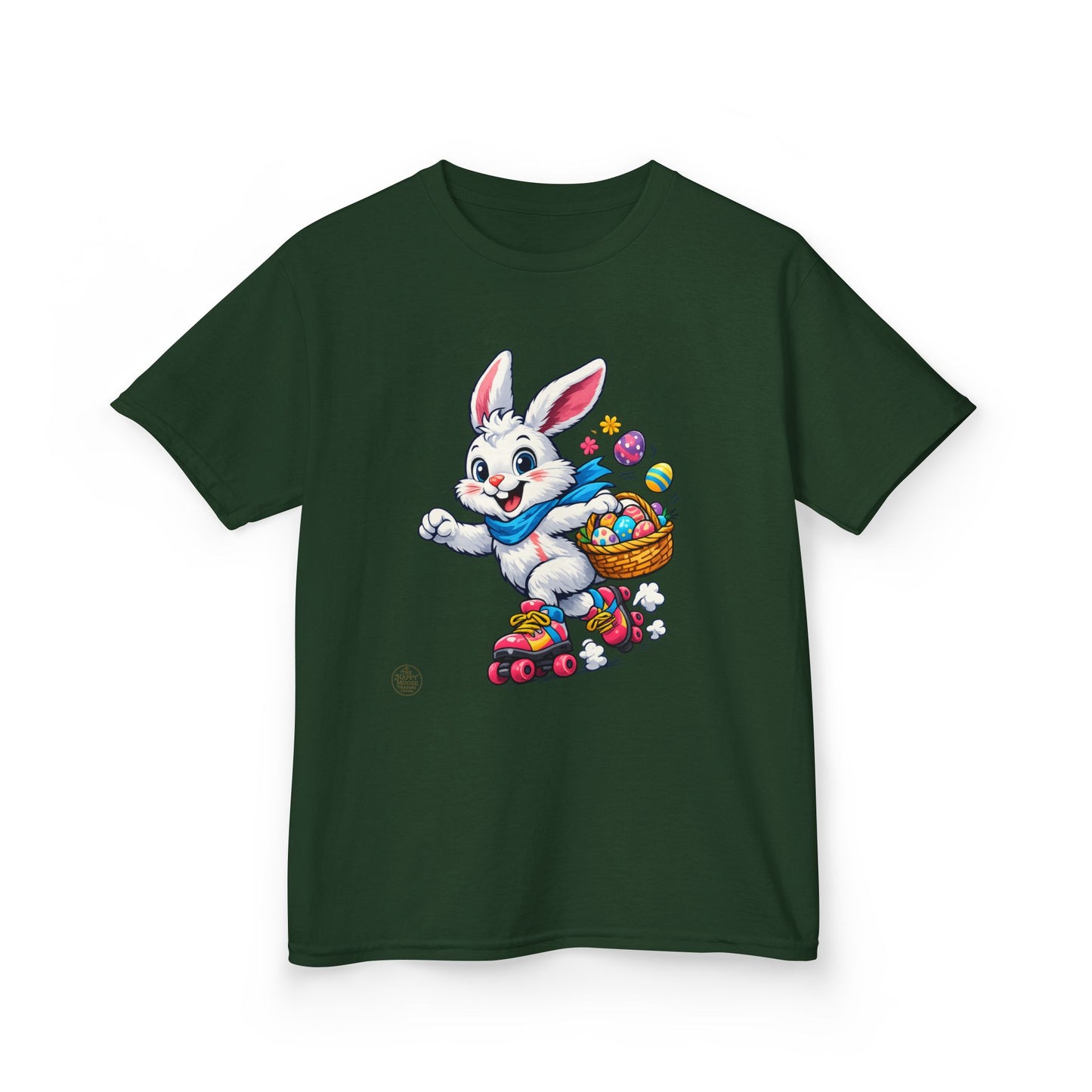 Kids Easter Bunny T-Shirt — Bunny with Easter Eggs Basket