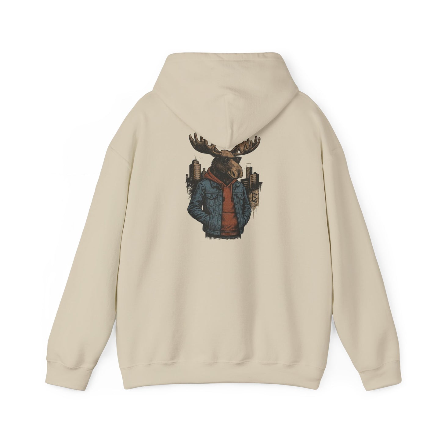Urban Moose Cityscape Hoodie — Urban Moose Graphic Hooded Sweatshirt