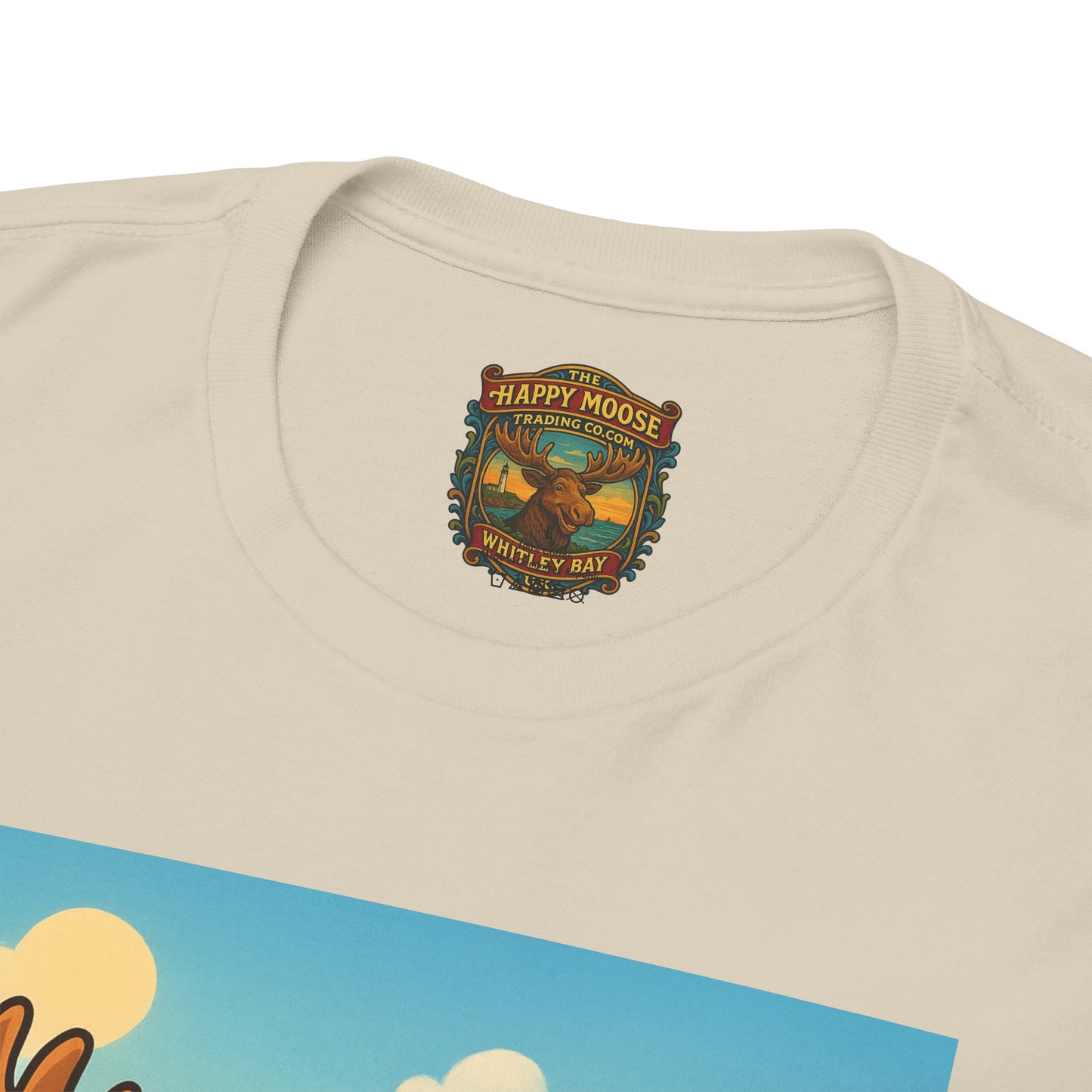 Happy Moose on a Motorcycle T-Shirt | Vintage Biker Animal Tee