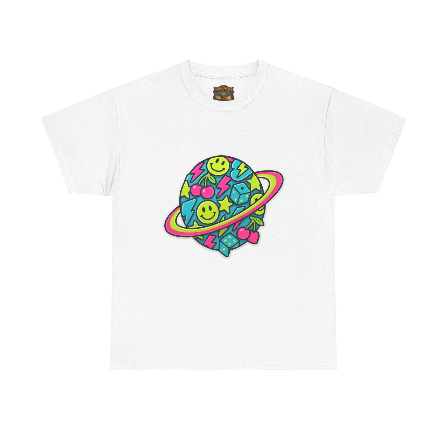 Smiley Planet T-Shirt | Space Cute Graphic Tee