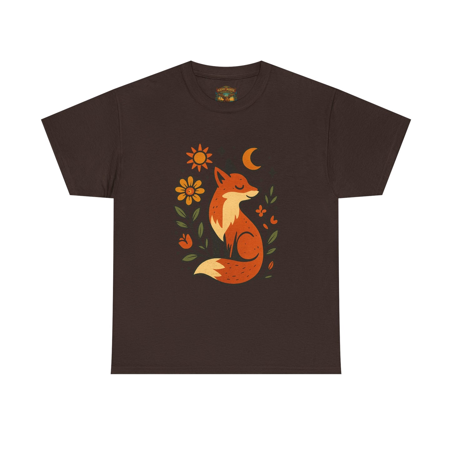 Fox Illustration T-Shirt | Cute Woodland Animal Tee