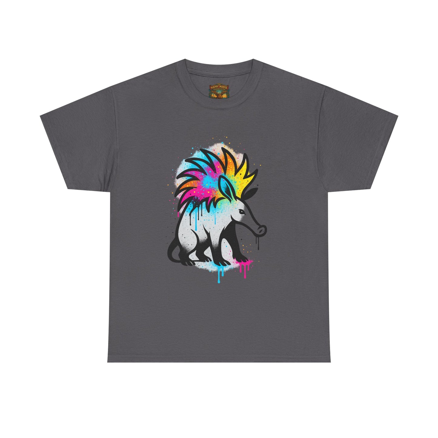 Porcupine Graffiti T-Shirt — Colorful Street Art Animal Tee