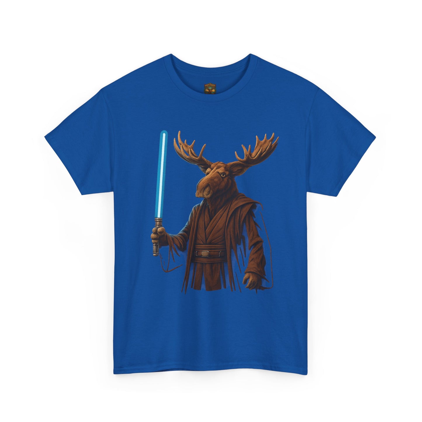 Moose Wars T‑Shirt — Funny Star Wars Inspired Moose with Lightsaber