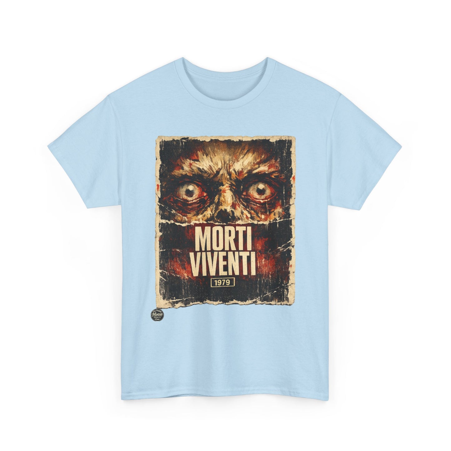 Zombie Horror Poster Tee — "Morti Viventi" Graphic T‑Shirt  EZ001