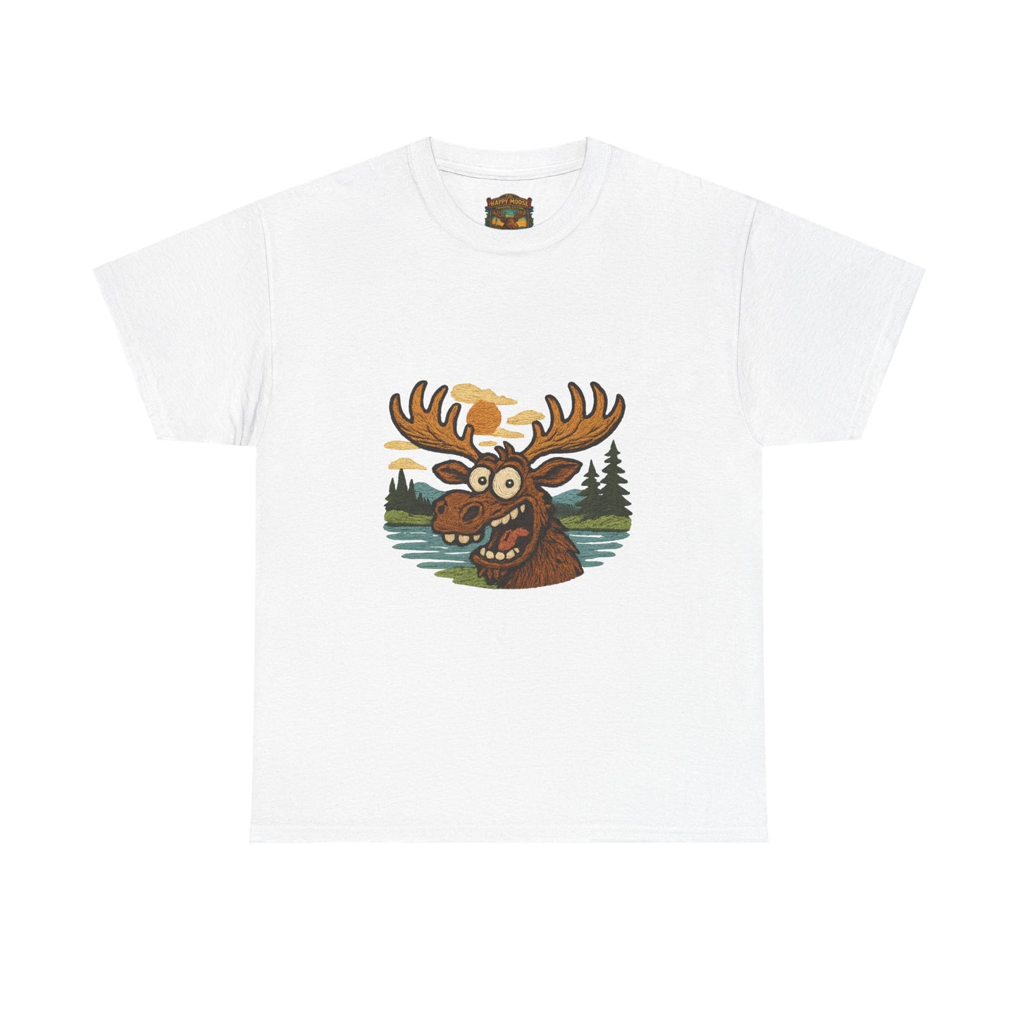 Moose Lake Graphic Tee — Funny Woodland Moose T-Shirt