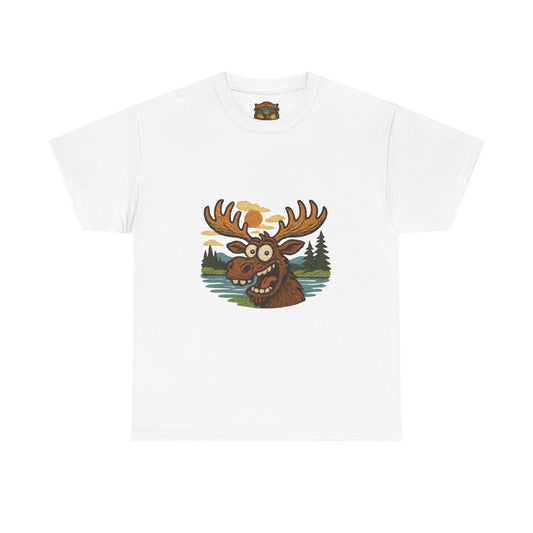Moose Lake Graphic Tee — Funny Woodland Moose T-Shirt