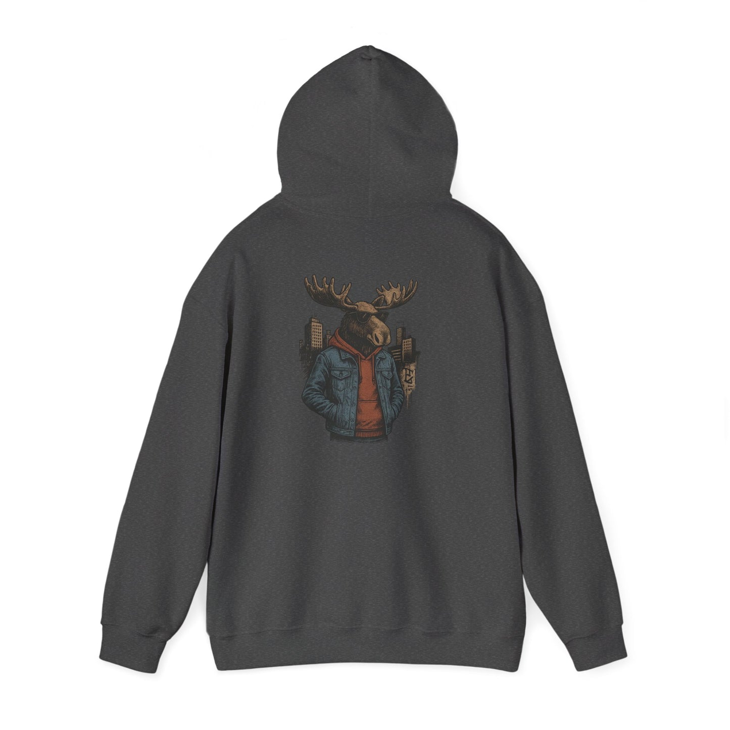 Urban Moose Cityscape Hoodie — Urban Moose Graphic Hooded Sweatshirt