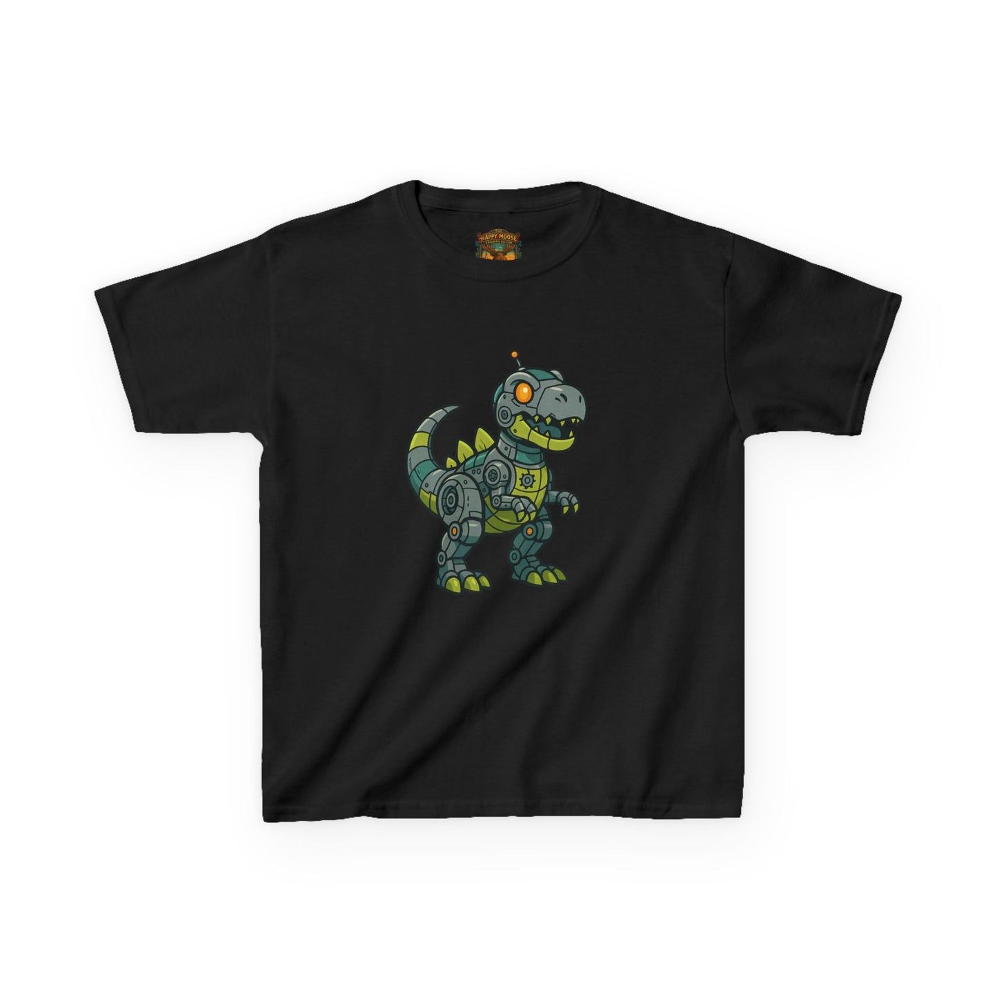 Kids Robot Dinosaur T‑Shirt — Cute Mech T‑Rex Graphic Tee for Boys & Girls