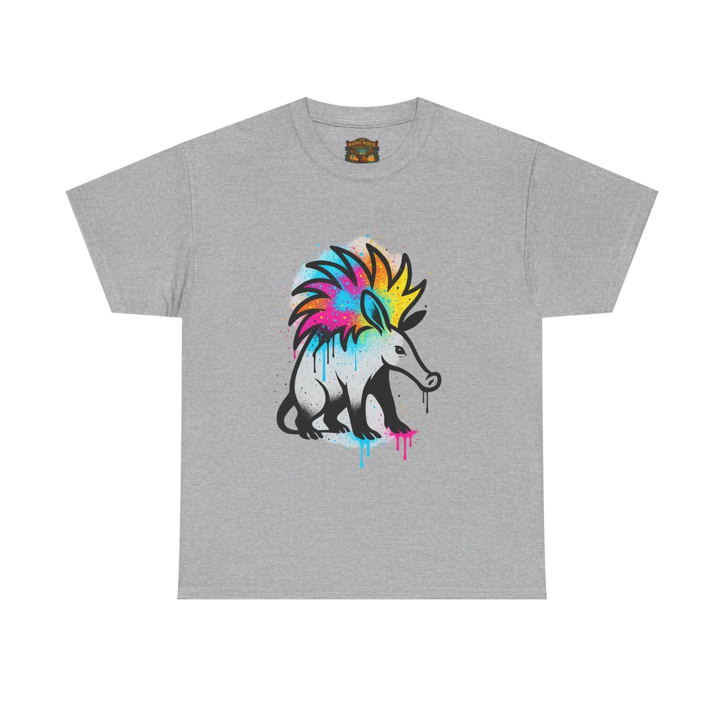 Porcupine Graffiti T-Shirt — Colorful Street Art Animal Tee