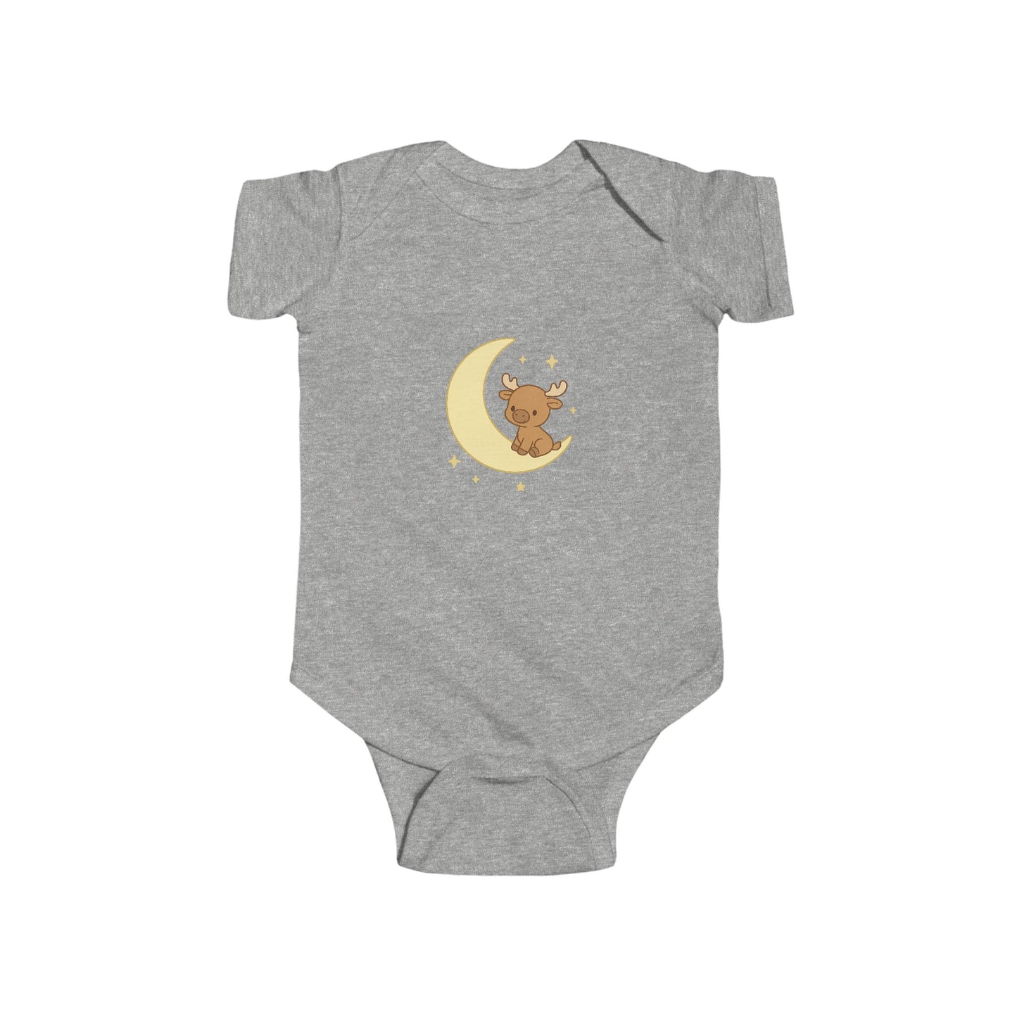 Baby Vest Infant Bodysuit — Cute Moose On The Moon
