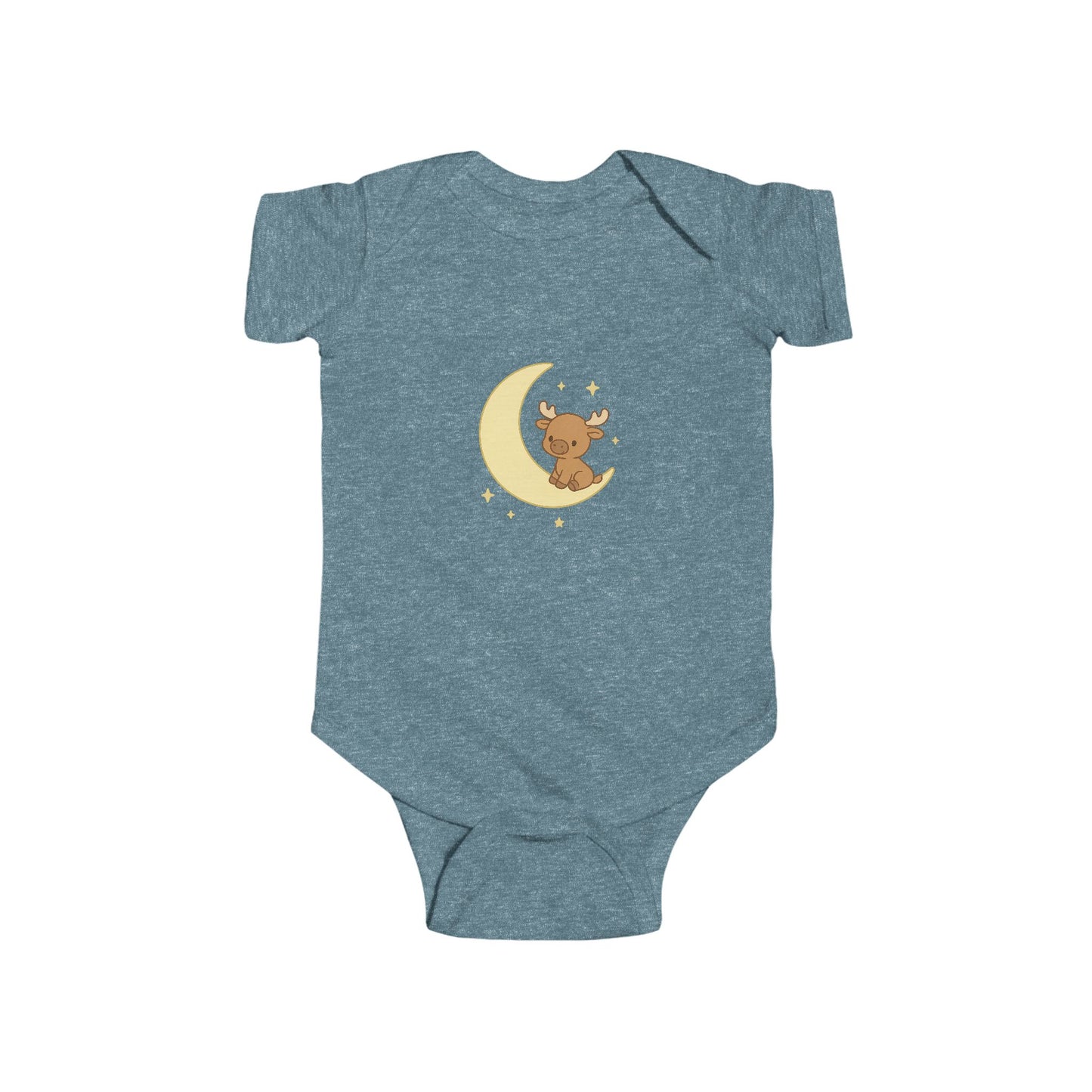 Baby Vest Infant Bodysuit — Cute Moose On The Moon