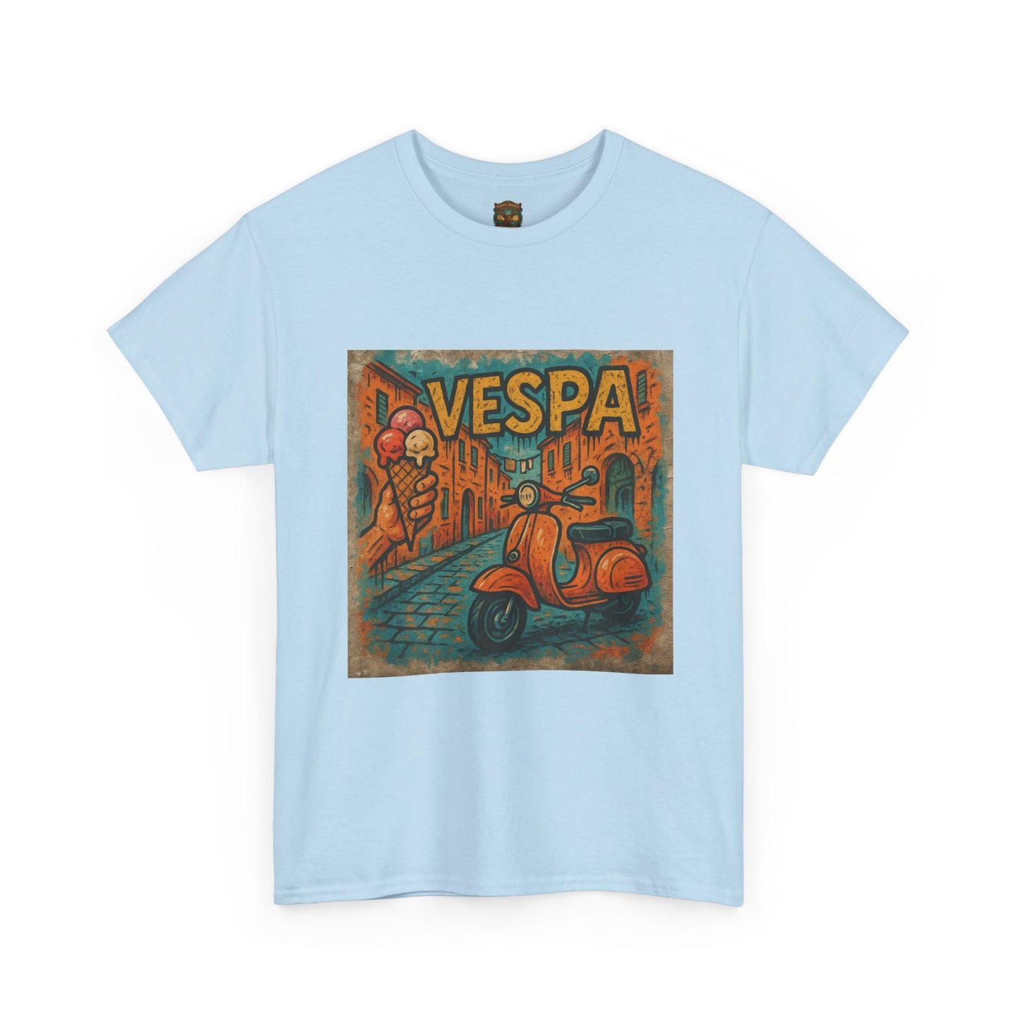 Vintage Scooter Gelato Tee| Vespa Ice Cream Italy T-Shirt