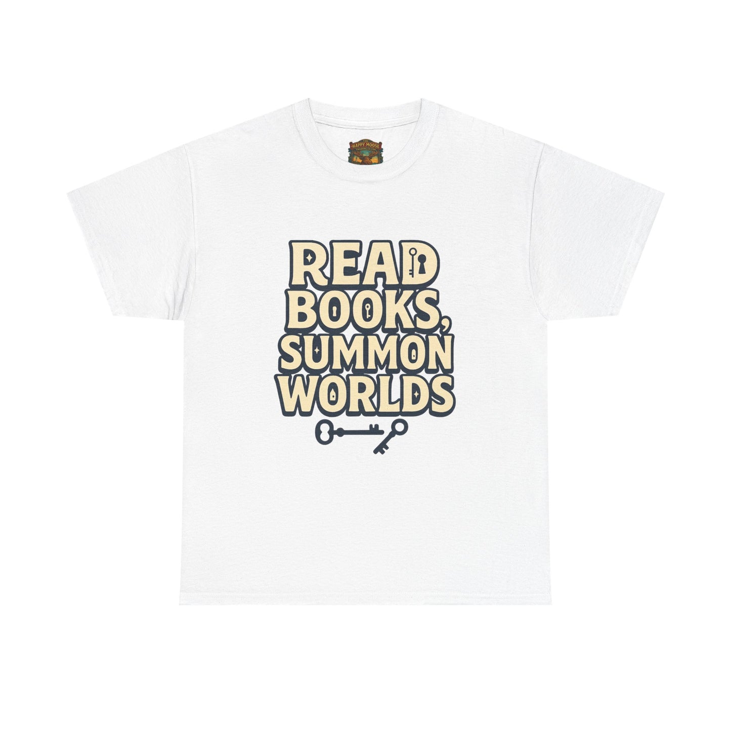 Read Books Summon Worlds T-Shirt — Literary Fantasy Book Lover Tee