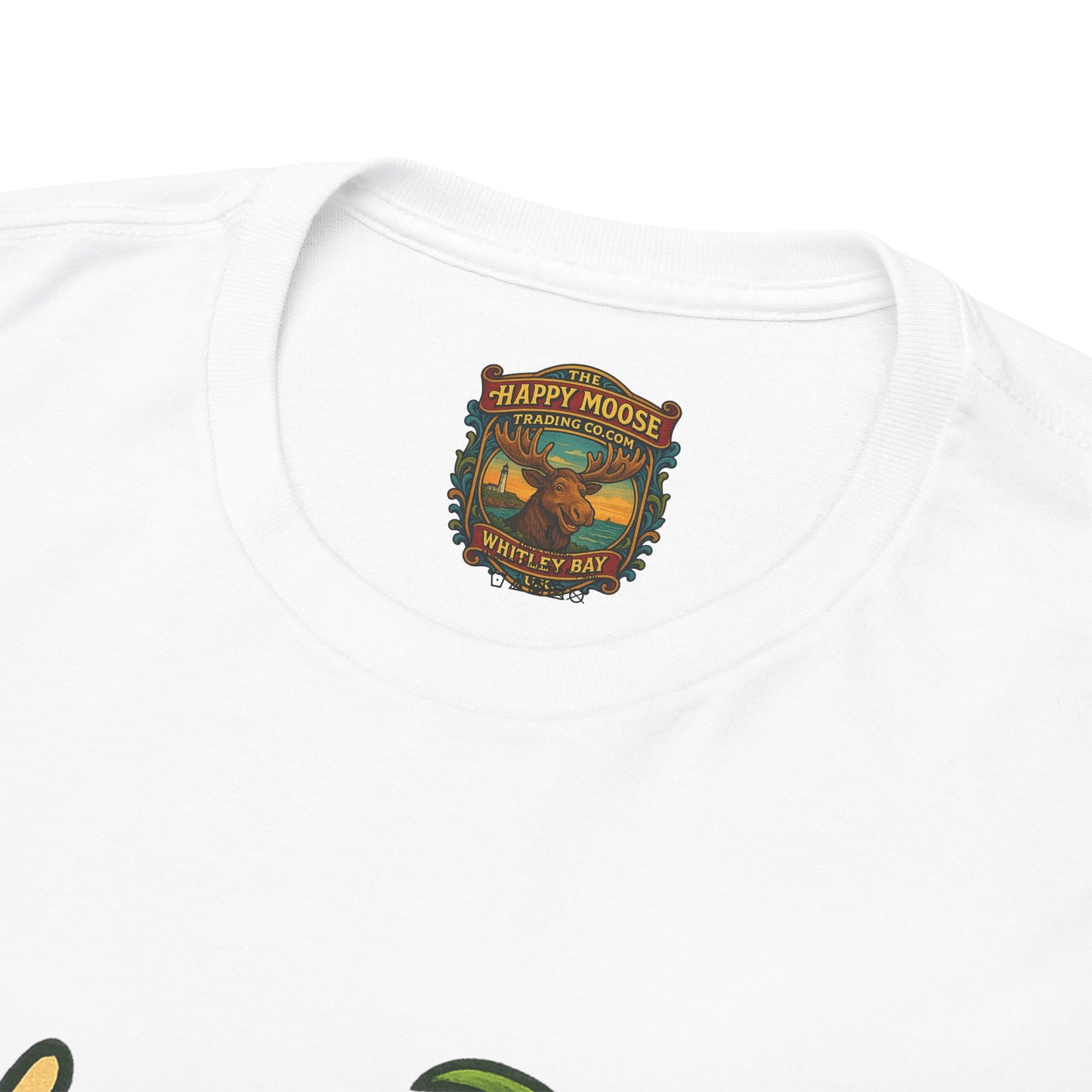 Moose Beach Vacation T-Shirt — Relaxing Tropical Moose Graphic Tee